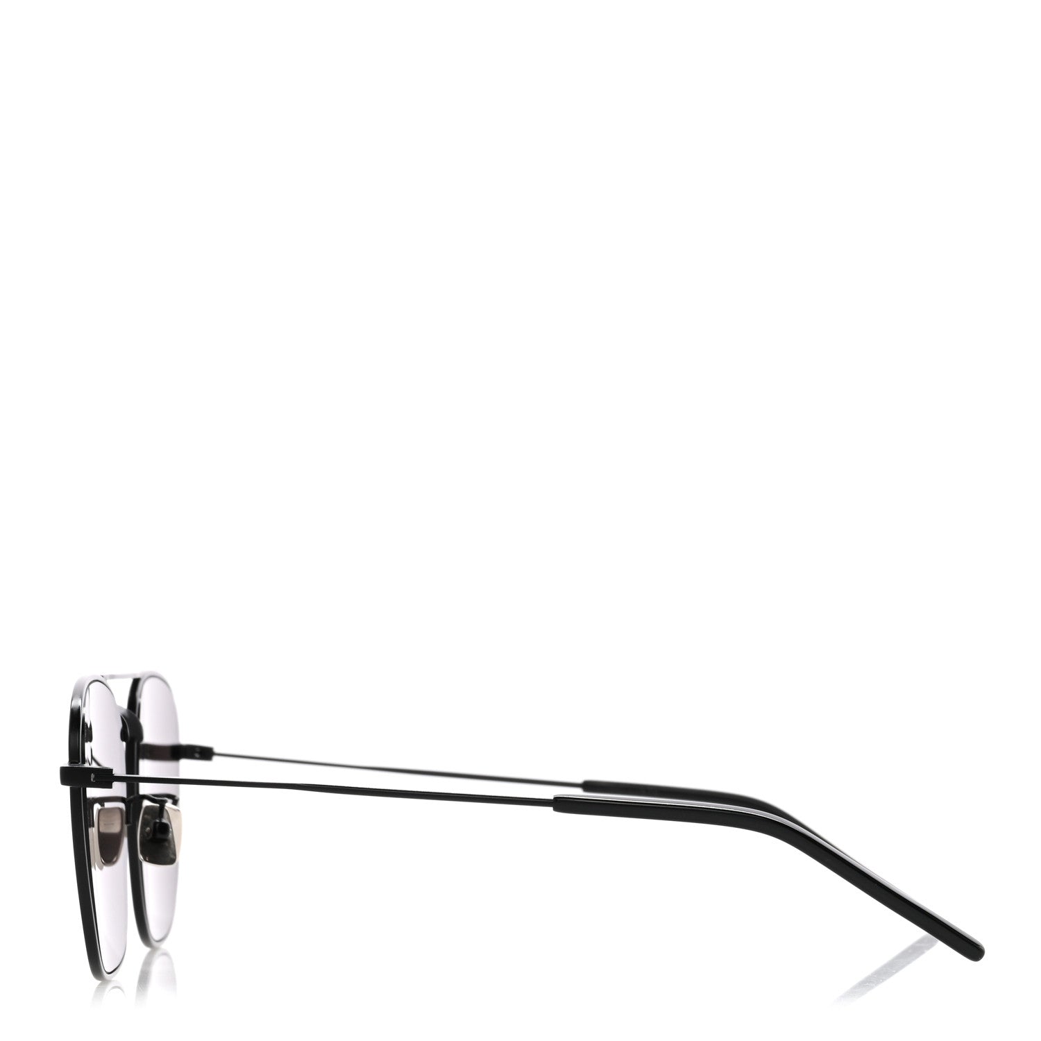 Acetate Metal Aviator SL309 Sunglasses Black
