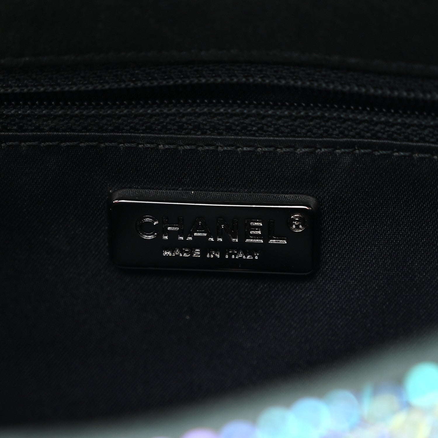 Metallic Goatskin Strass Small Flap Bag Multicolor