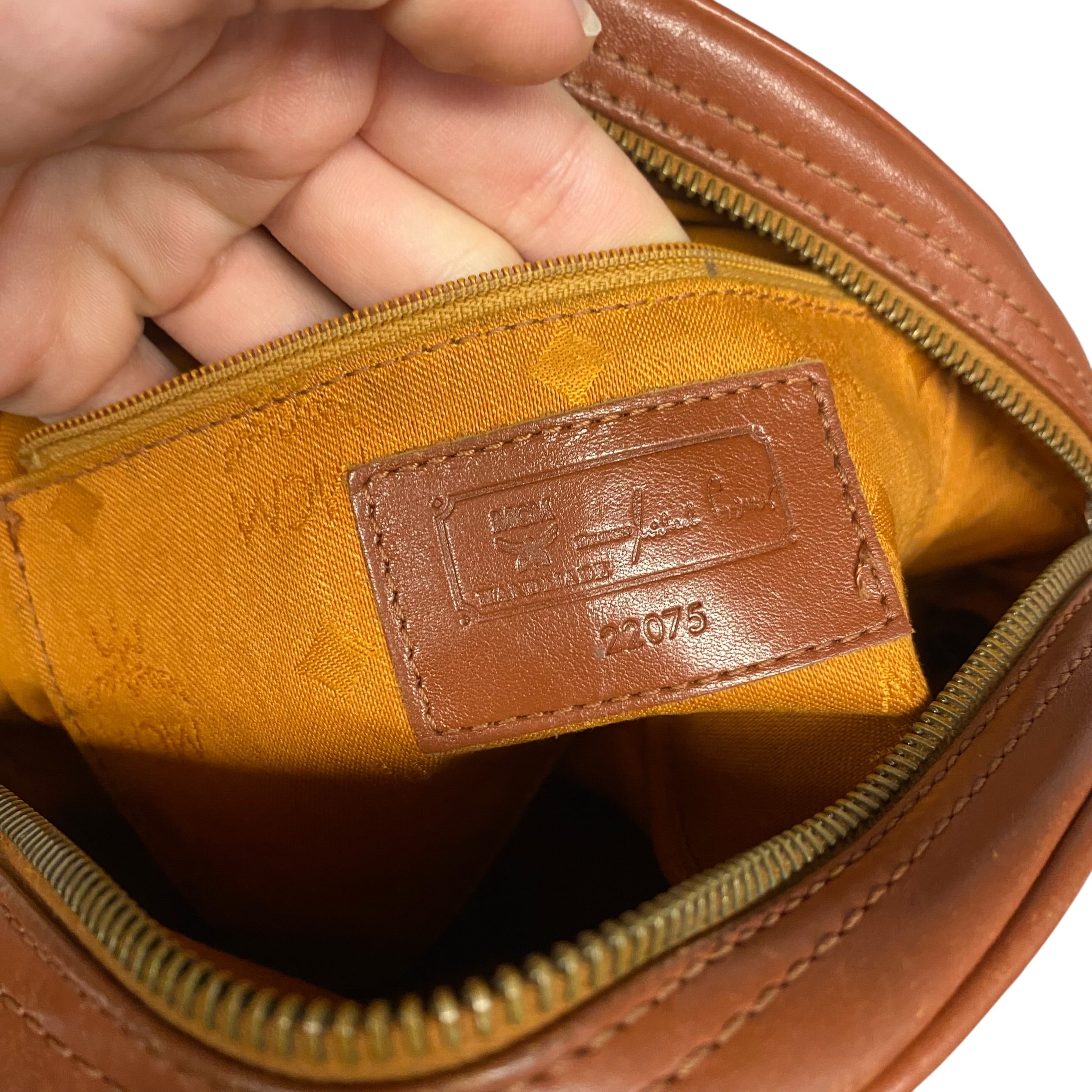 Crossbody Luxury Designer By Mcm, Size: Medium