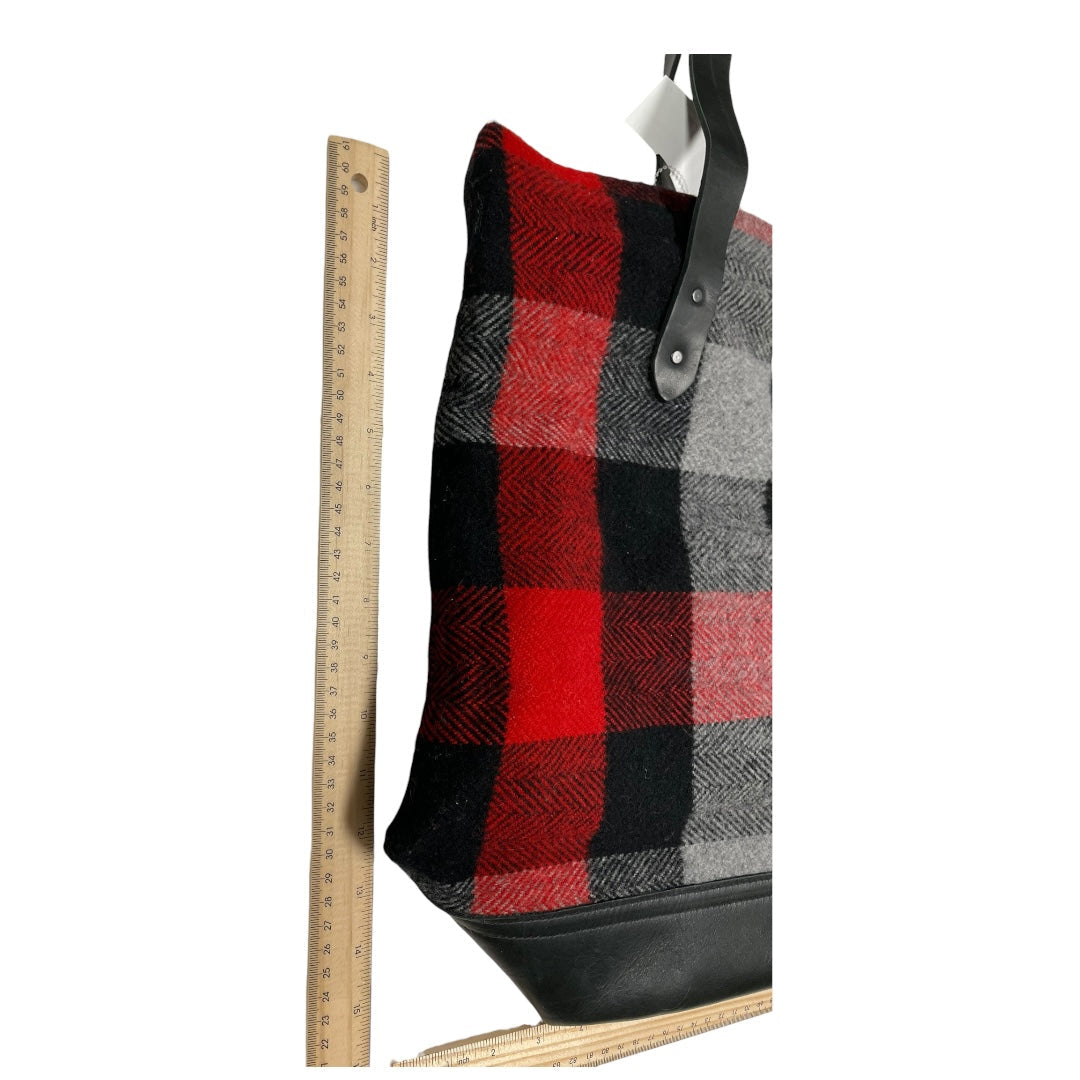 Tote By FARIBAULTMILL In Plaid Pattern, Size:Large