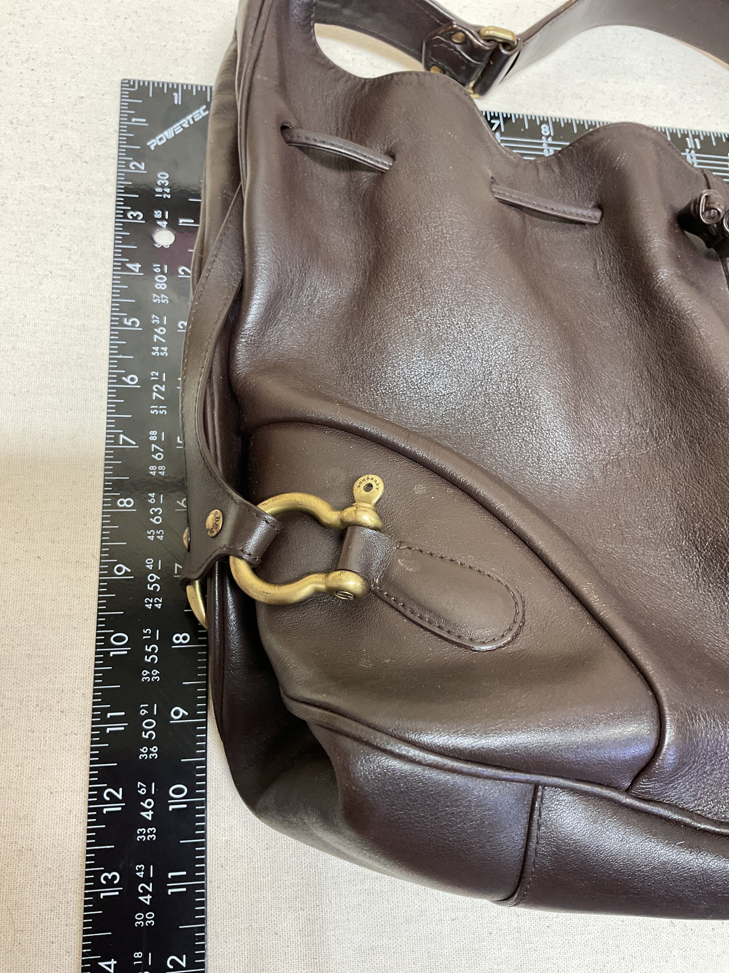 Handbag Luxury Designer By Burberry In Brown, Size:Large