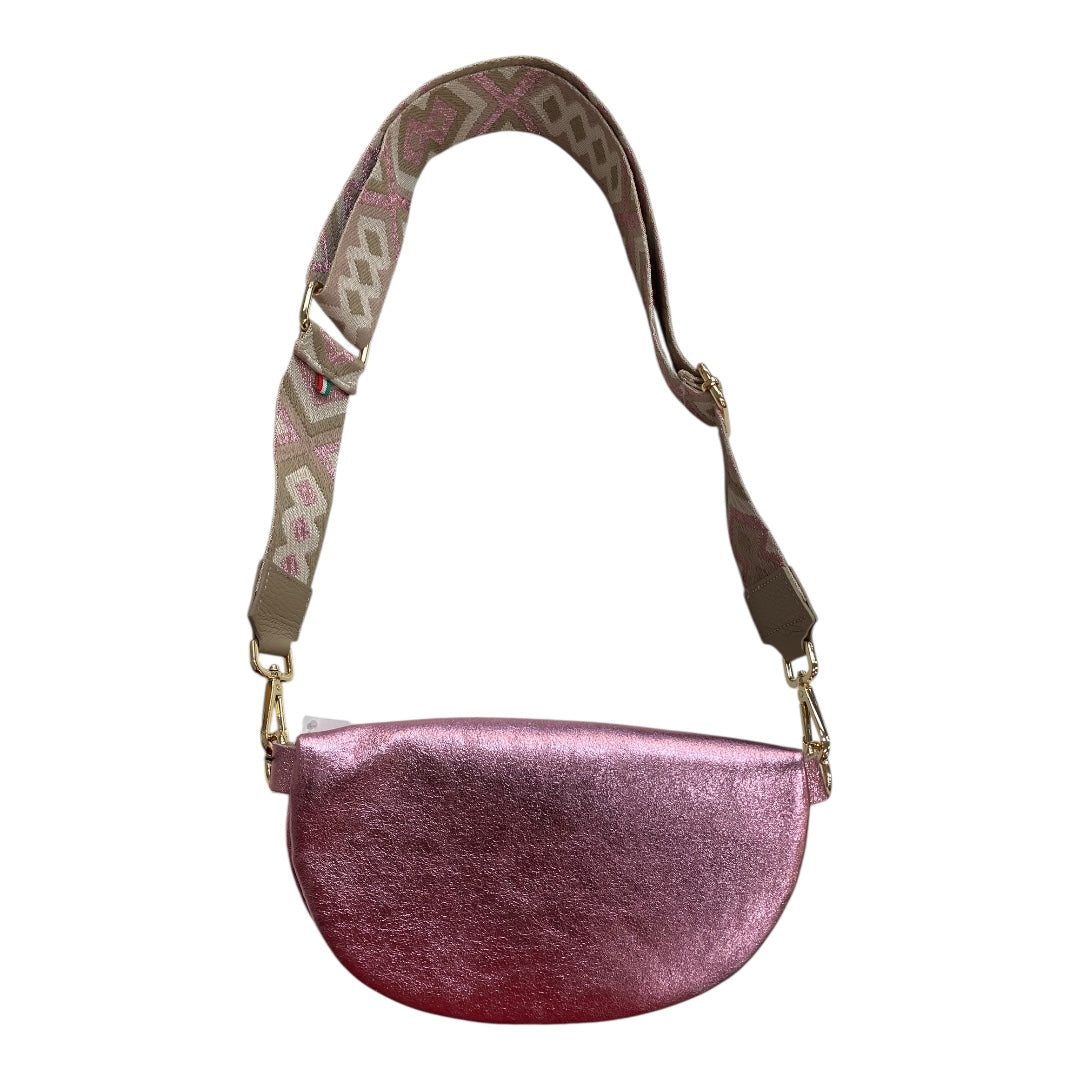 Belt Bag Leather By tourance In Pink, Size:Small