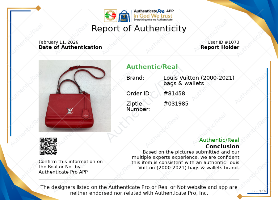 Handbag Luxury Designer By Louis Vuitton In Red, Size:Medium
