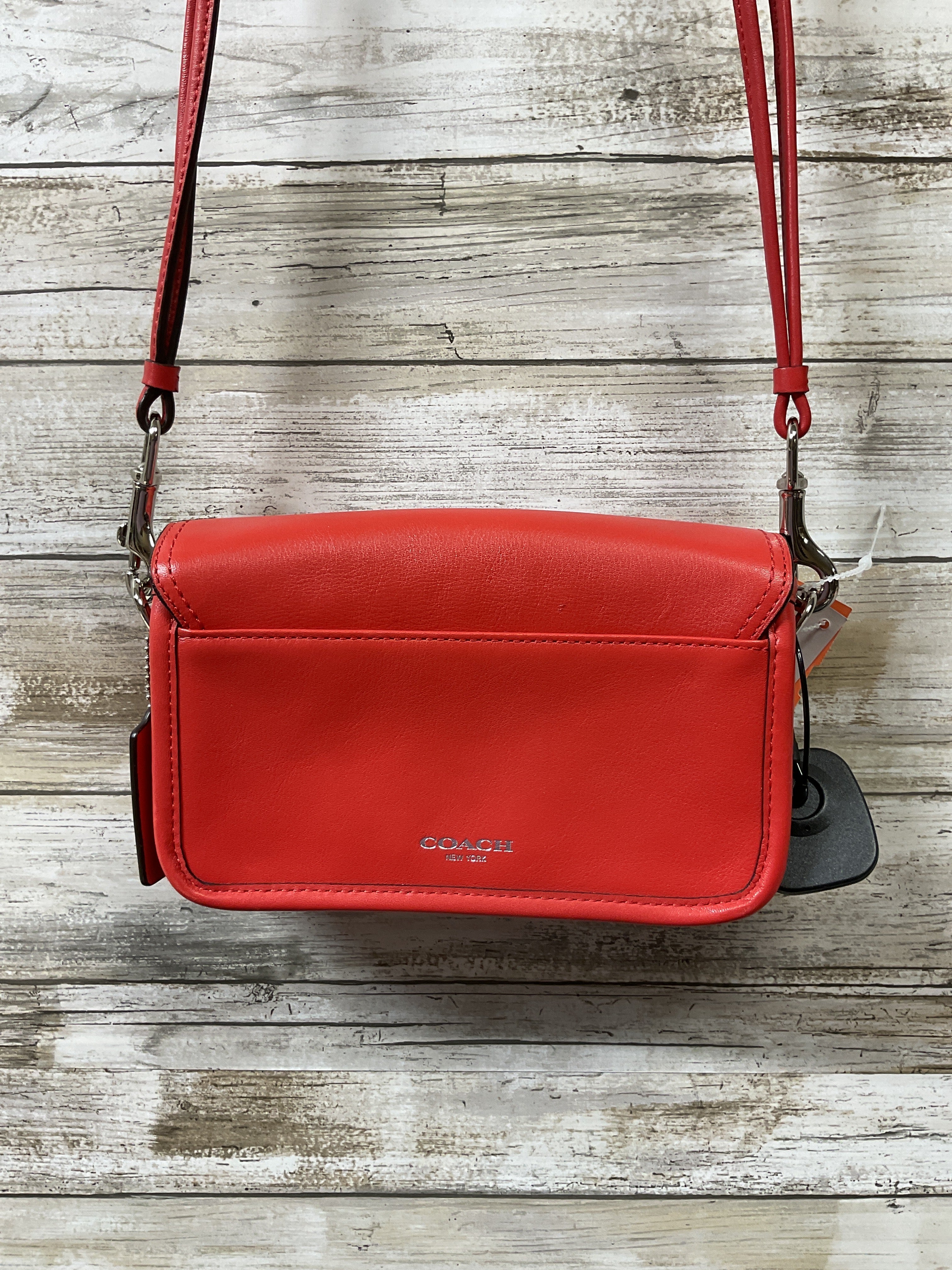 Crossbody Designer By Coach In Orange, Size:Small