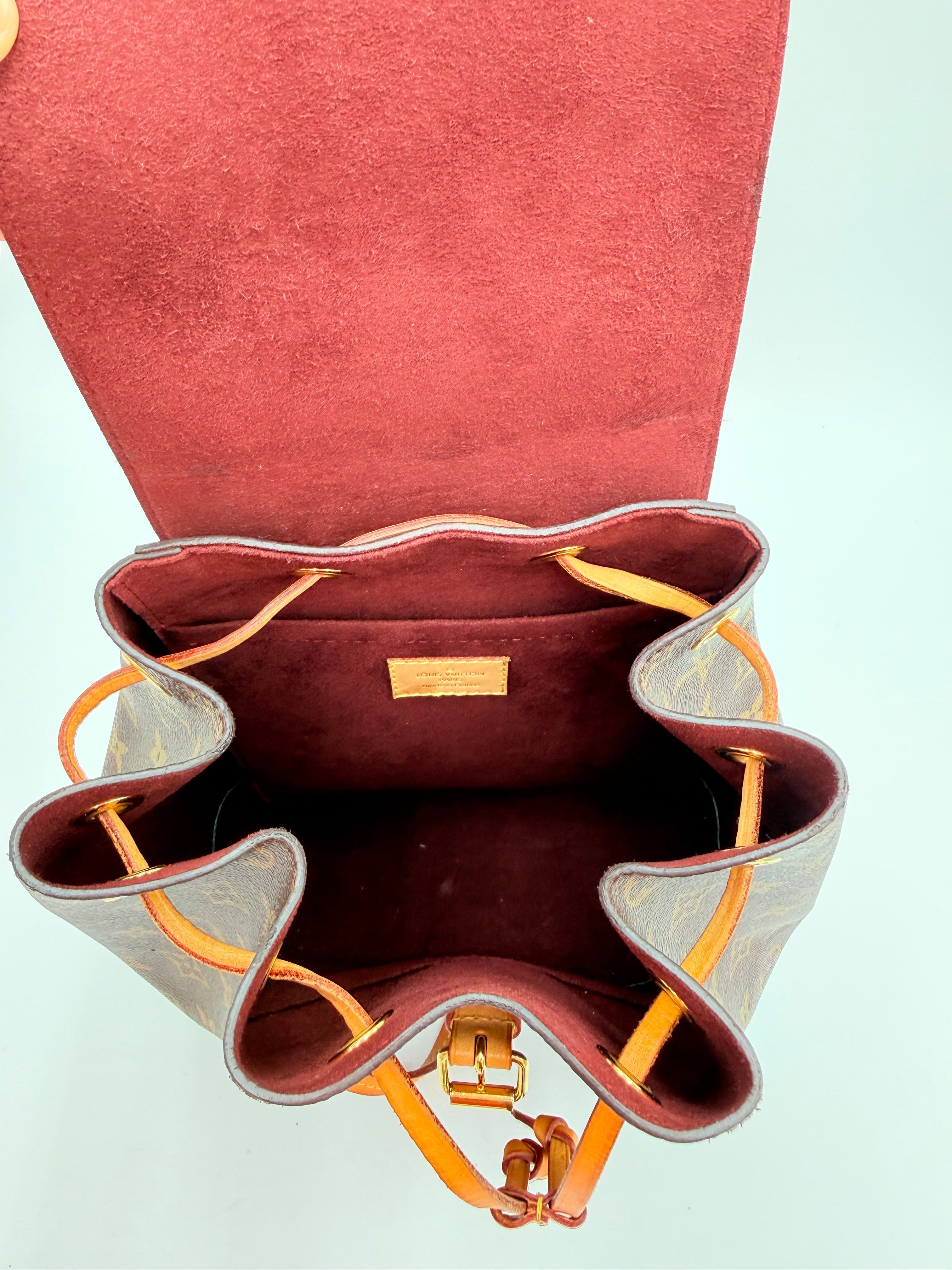 Backpack Luxury Designer By Louis Vuitton In Brown, Size:Medium