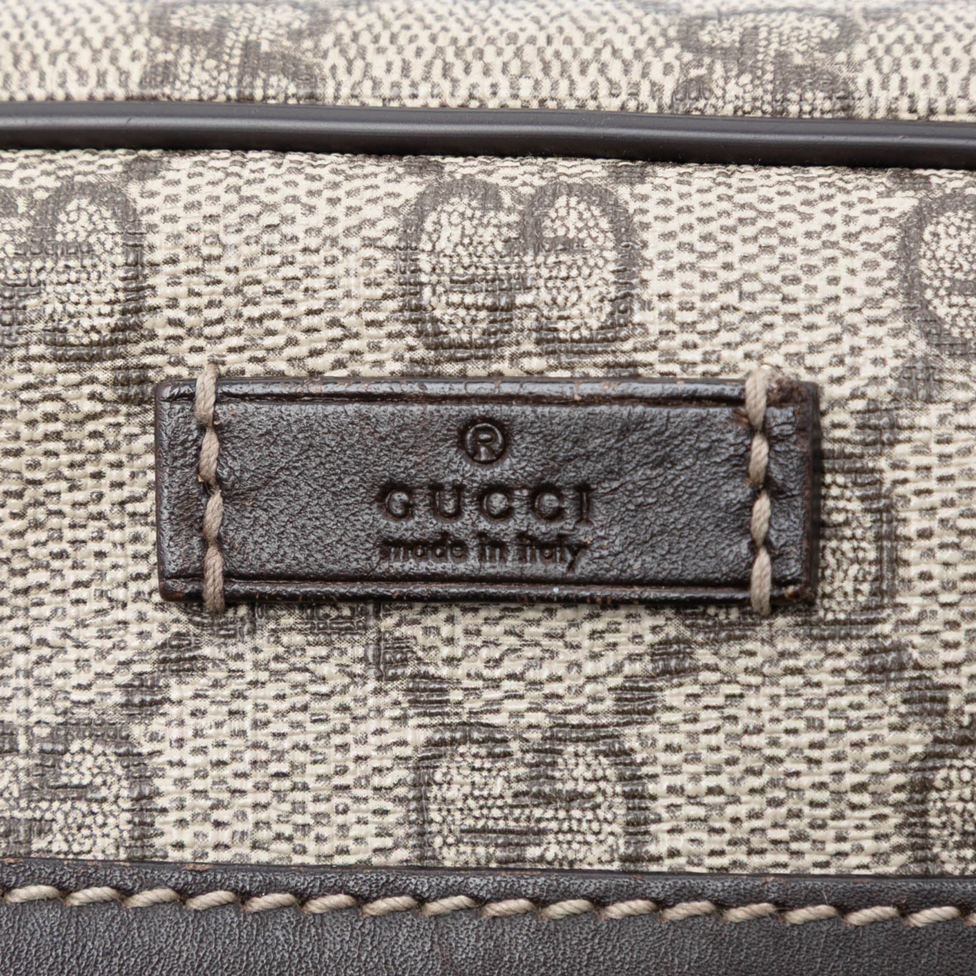 Front Zip Messenger GG Coated Canvas Medium