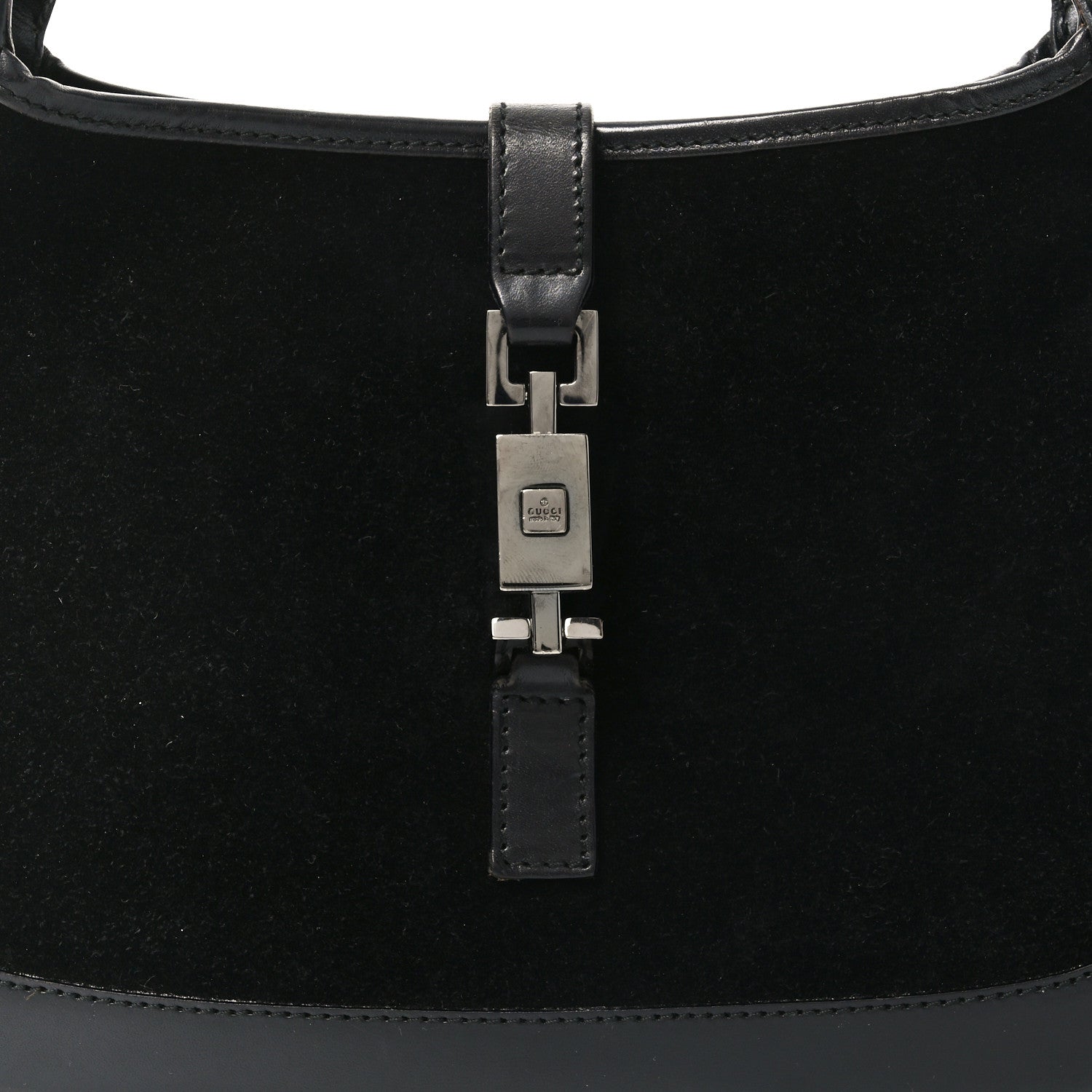 Suede Small Jackie O Hobo Black