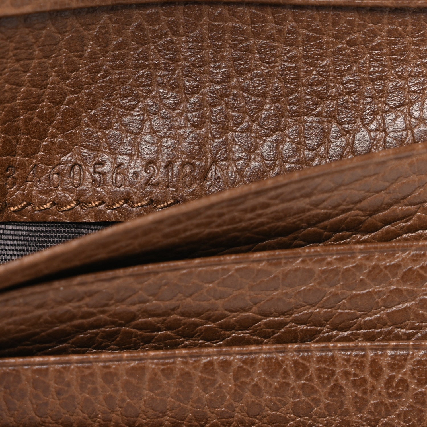 Monogram Dollar Calfskin Zip Around French Wallet Beige Ebony Tabacco