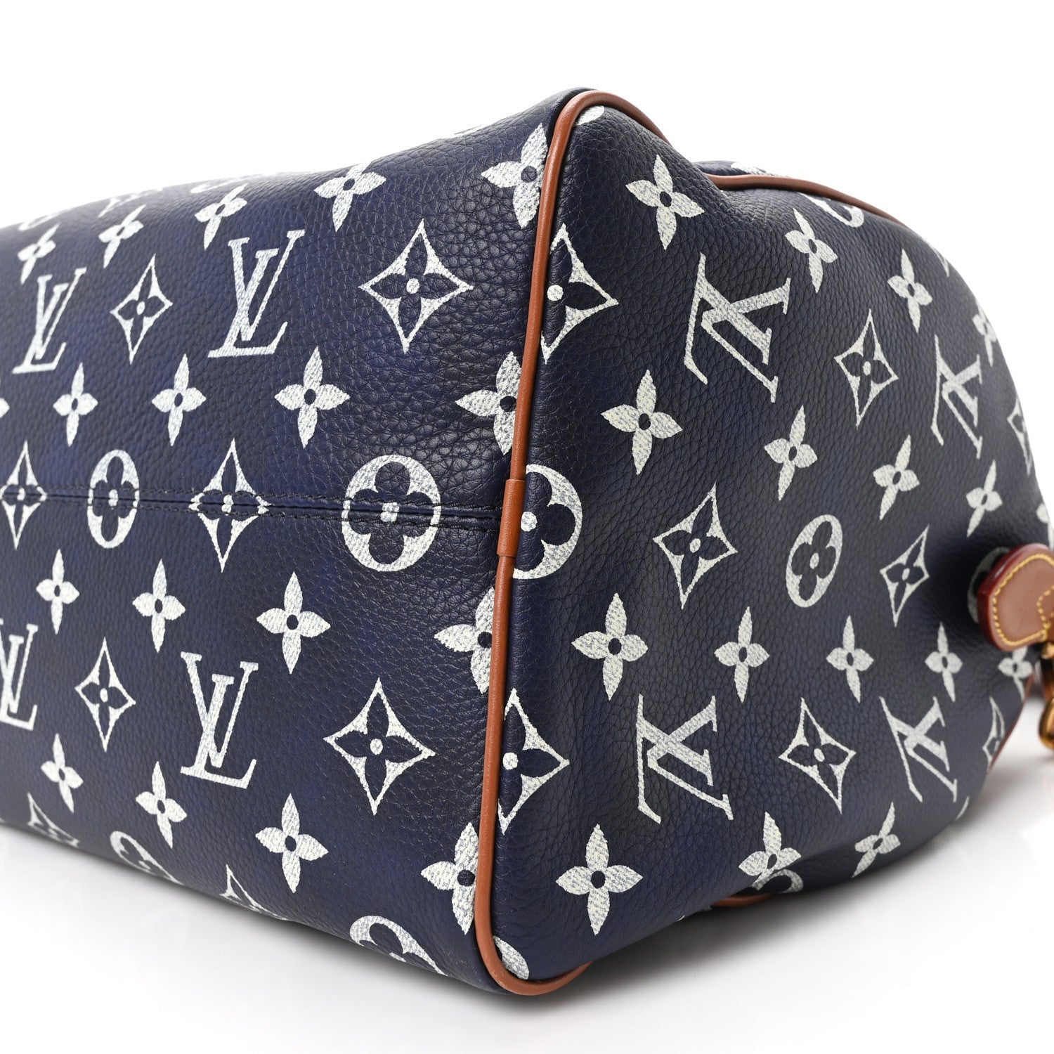 Calfskin Monogram Speedy P9 Bandouliere 30 Indigo
