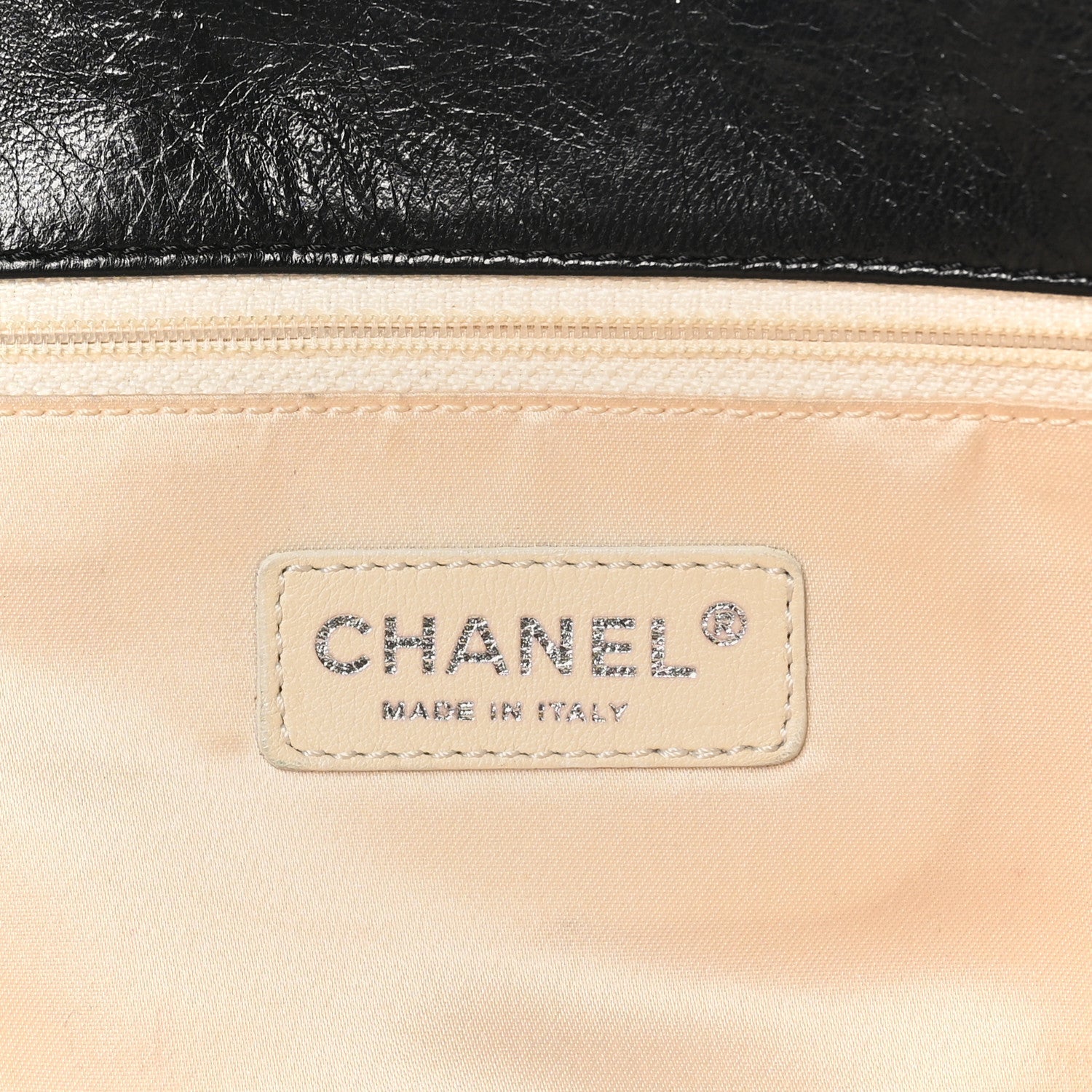 Lambskin Quilted Large East West Tote Black