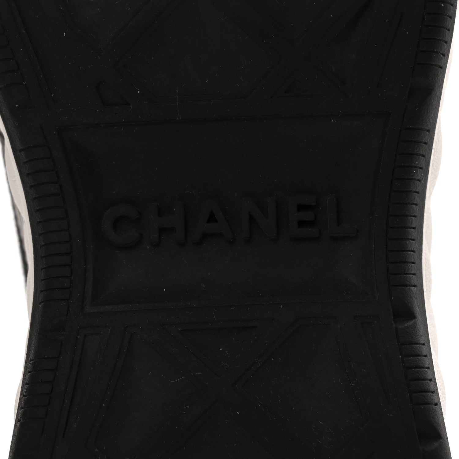 Velvet Calfskin Mixed Fibers CC Sneakers 36.5 Black