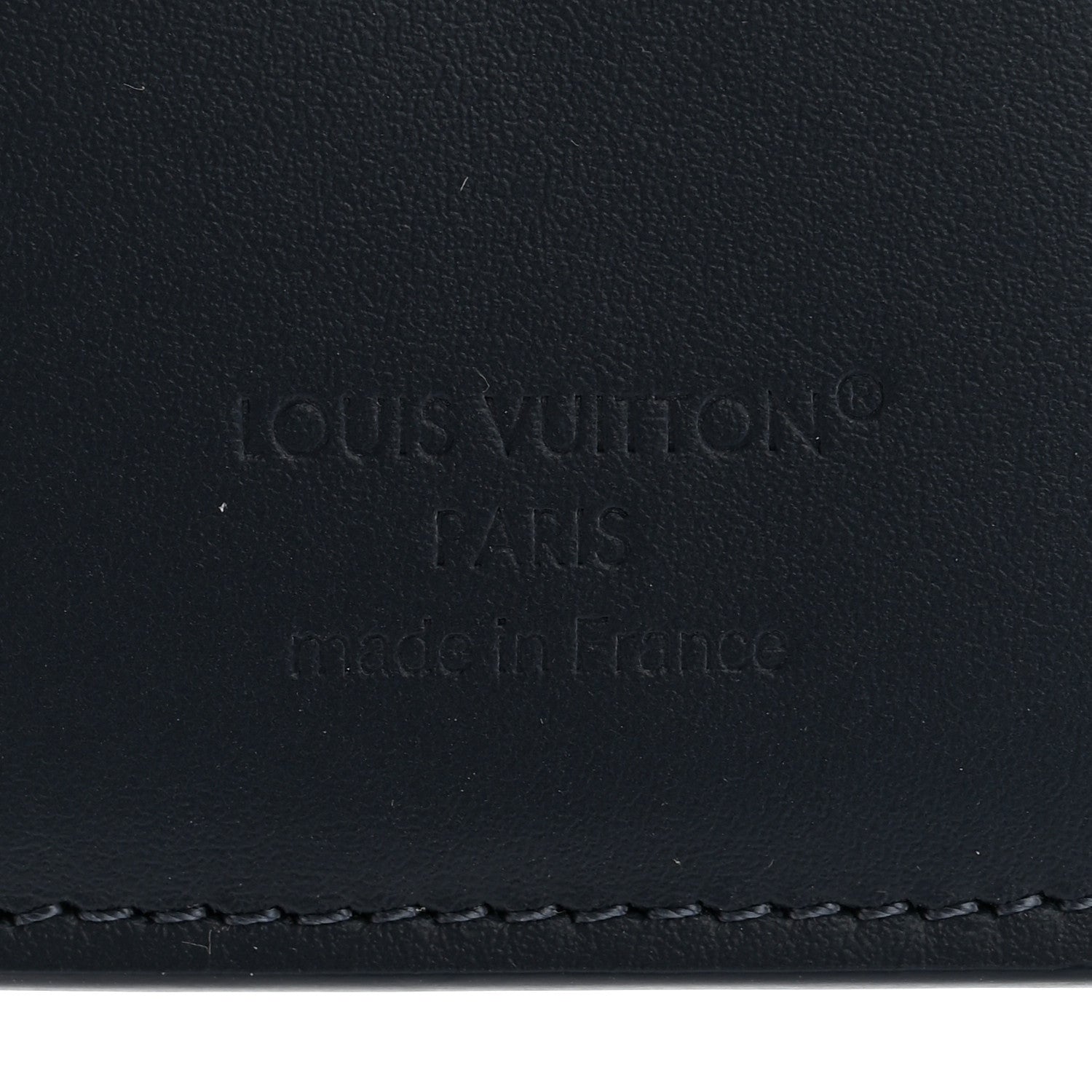 Calfskin Monogram Shadow Pocket Organizer Navy Blue White