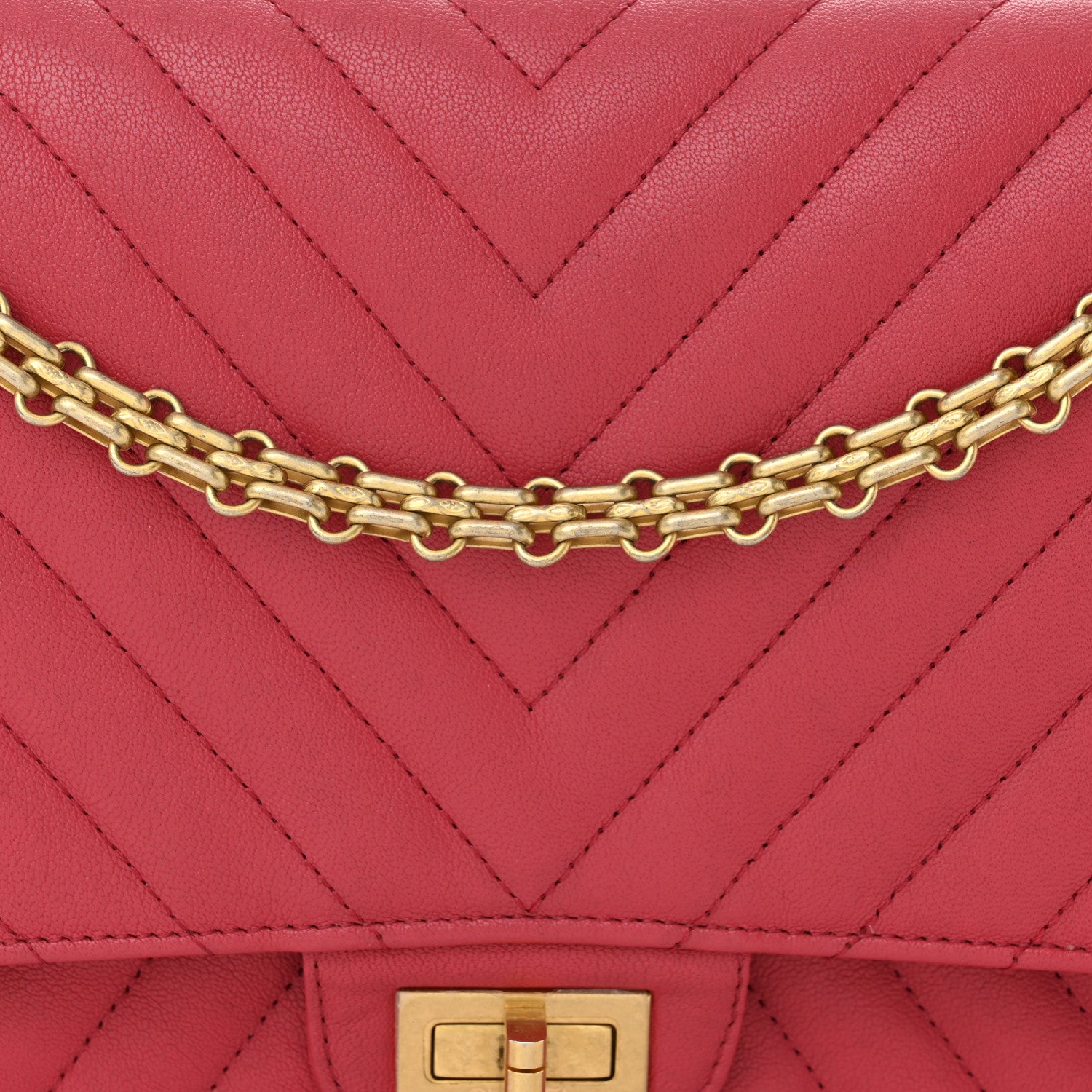 Sheepskin Chevron Quilted 2.55 Reissue 226 Flap Pink