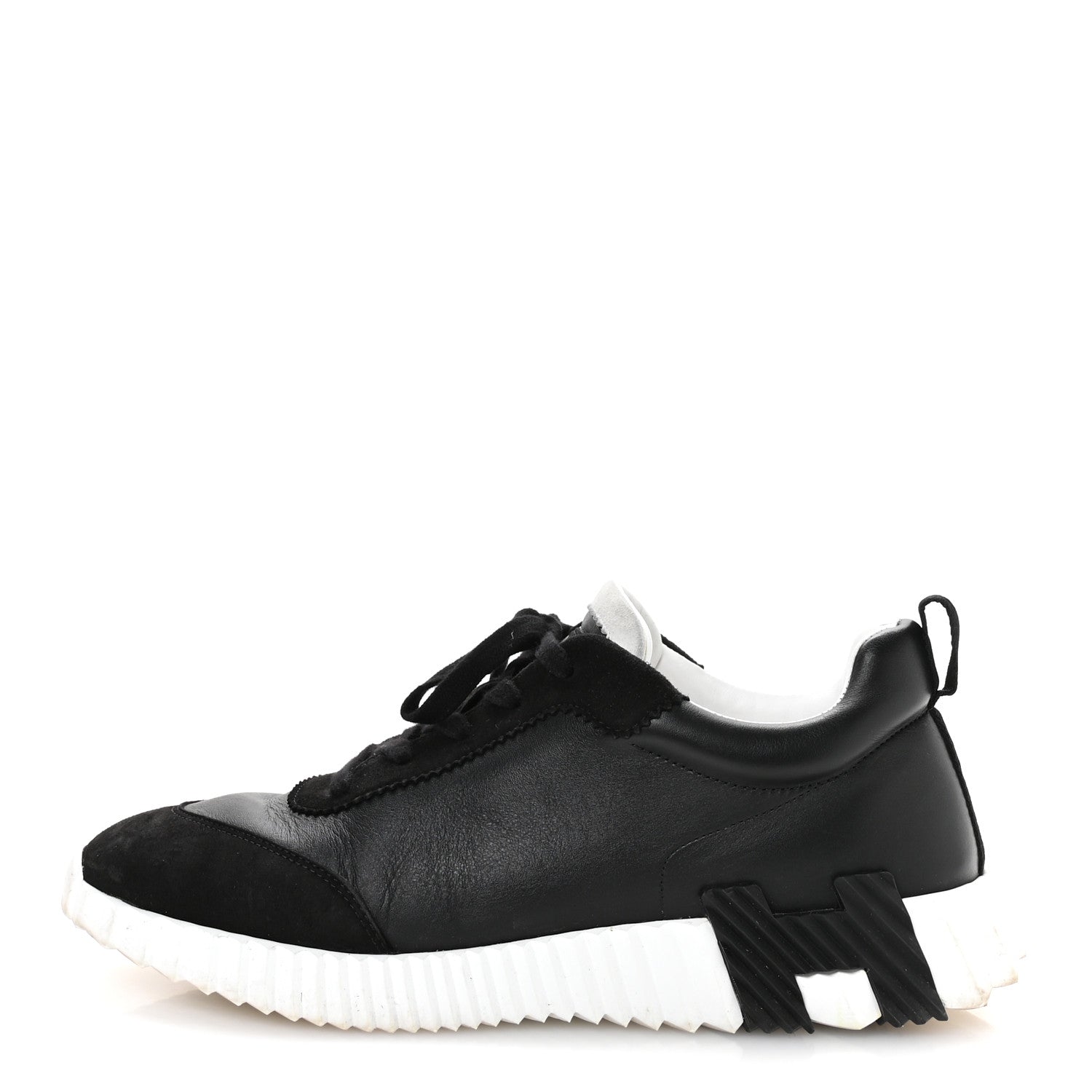 Goatskin Suede Goatskin Mens Bouncing Sneakers 43 Black
