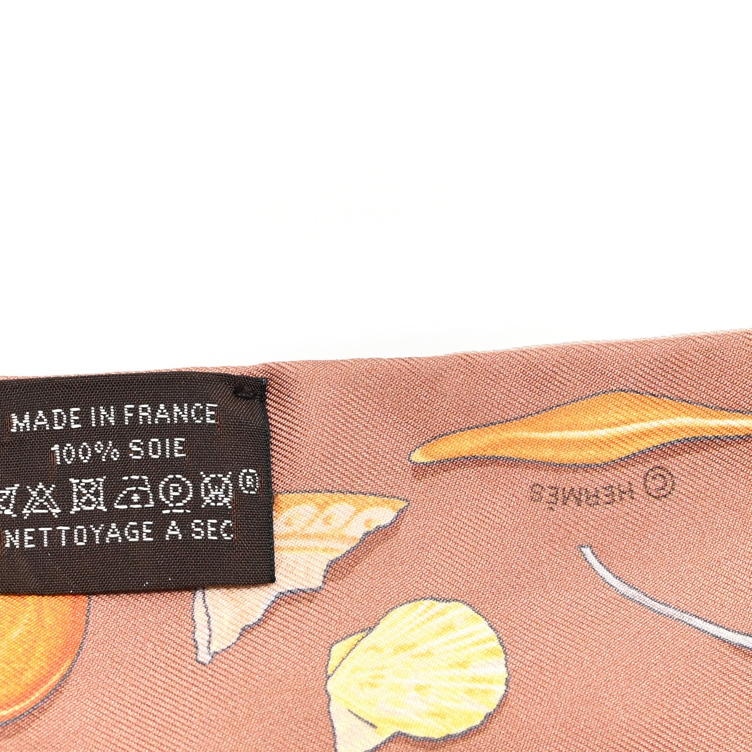 Silk In The Pocket Twilly Beige Orange Sable