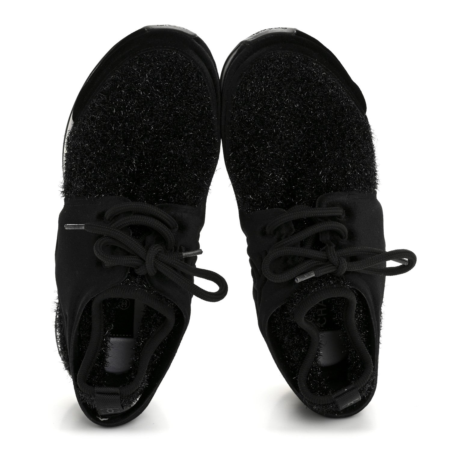 Stretch Fabric Womens CC Sneakers 37.5 Black
