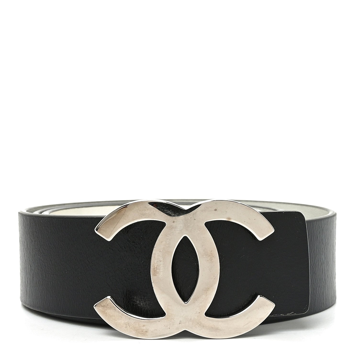 Calfskin CC Reversible Belt 85 34 Black White