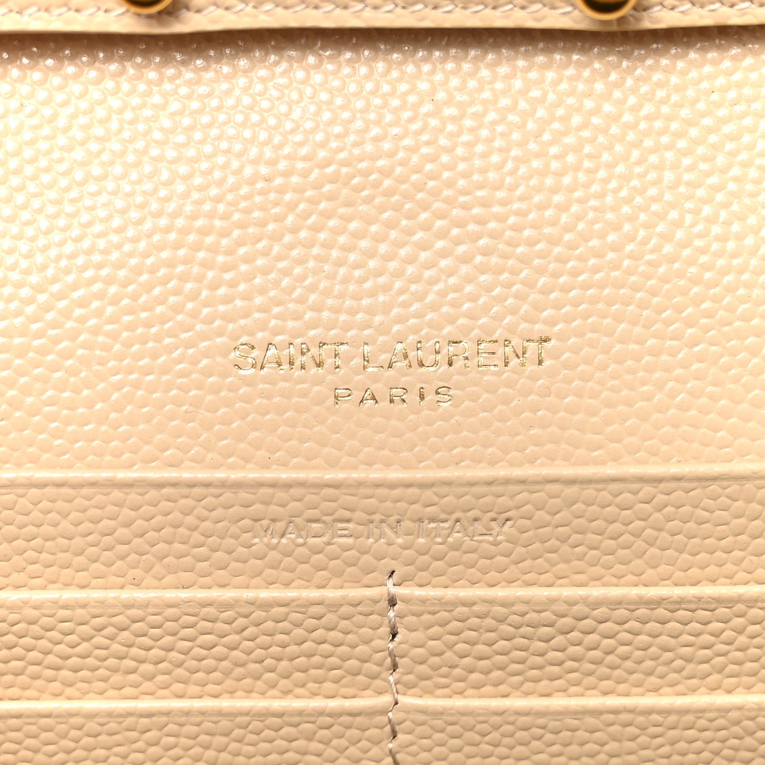 Grain De Poudre Matelasse Chevron Cassandre Chain Wallet Nude Powder
