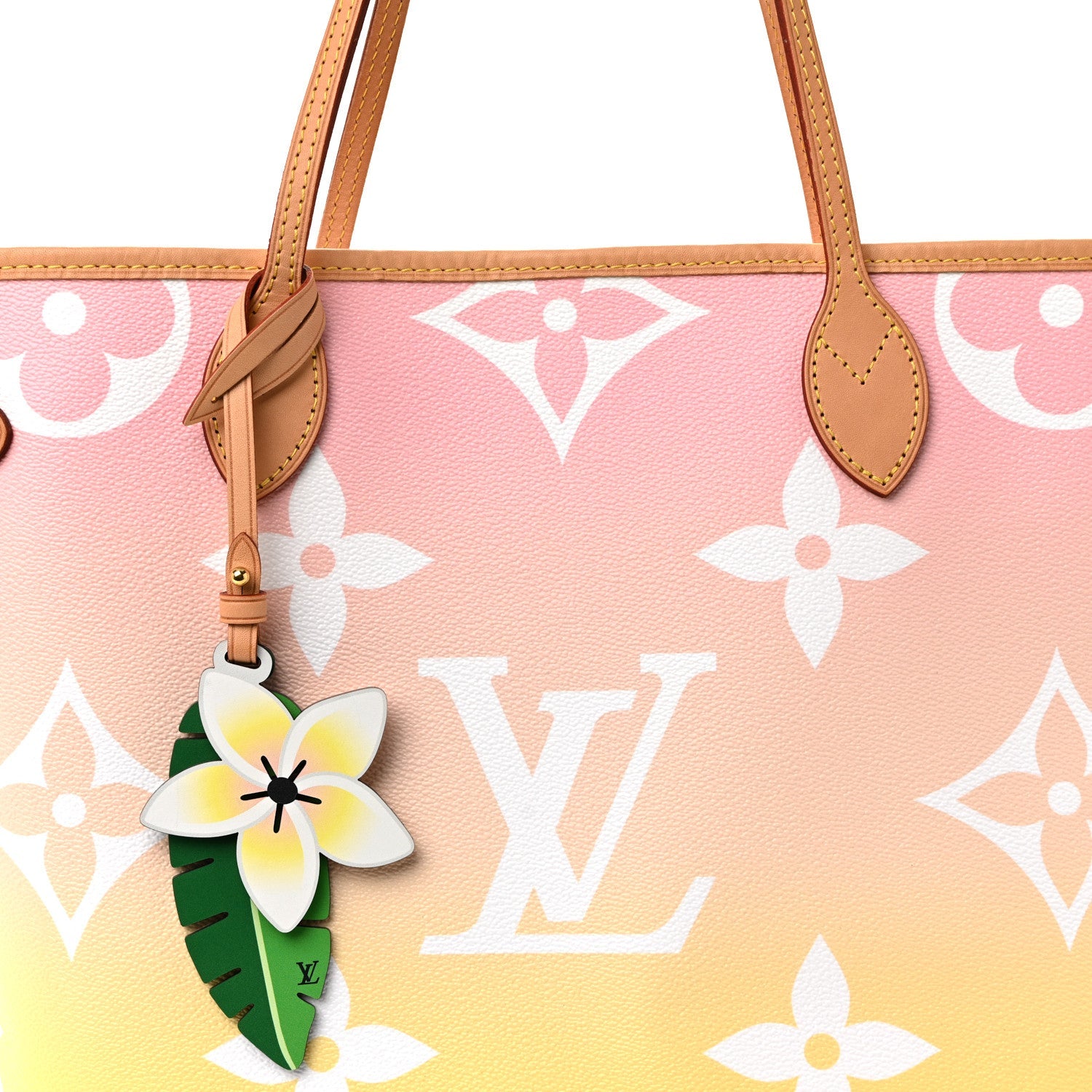 Monogram Giant By The Pool Neverfull MM Light Pink