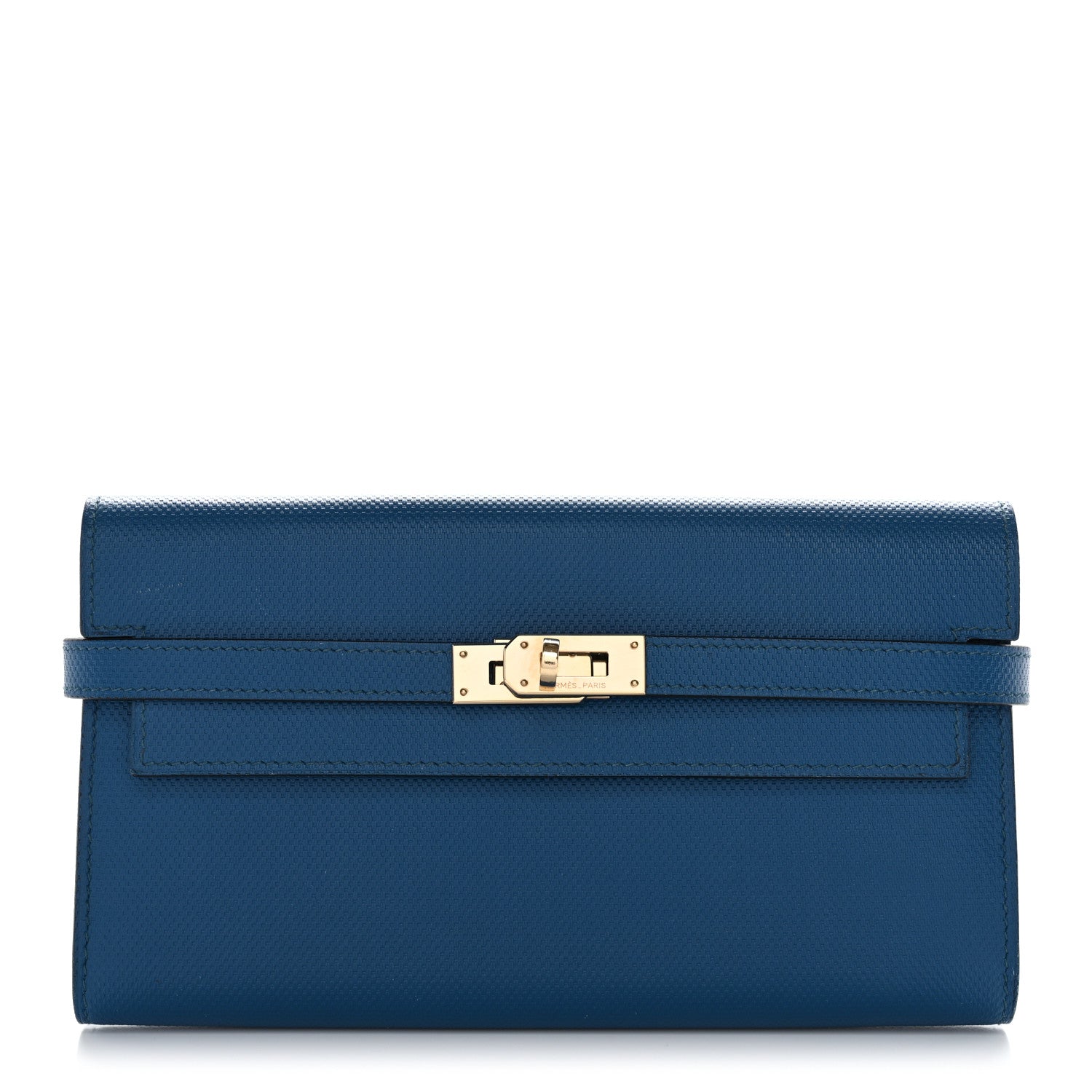 Grain d'H Kelly Longue Wallet Bleu De Galice