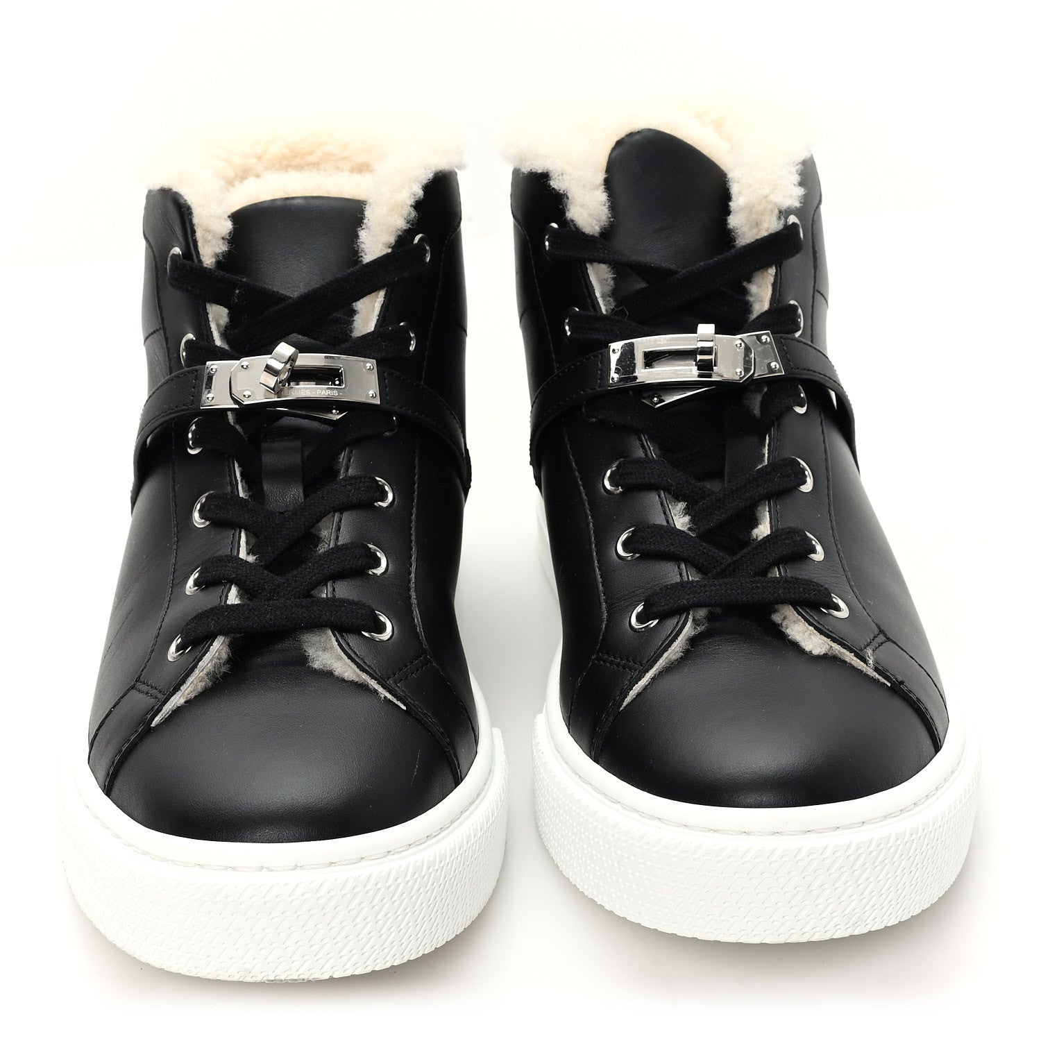 Calfskin Woolskin Daydream Sneakers 39 Black Ecru
