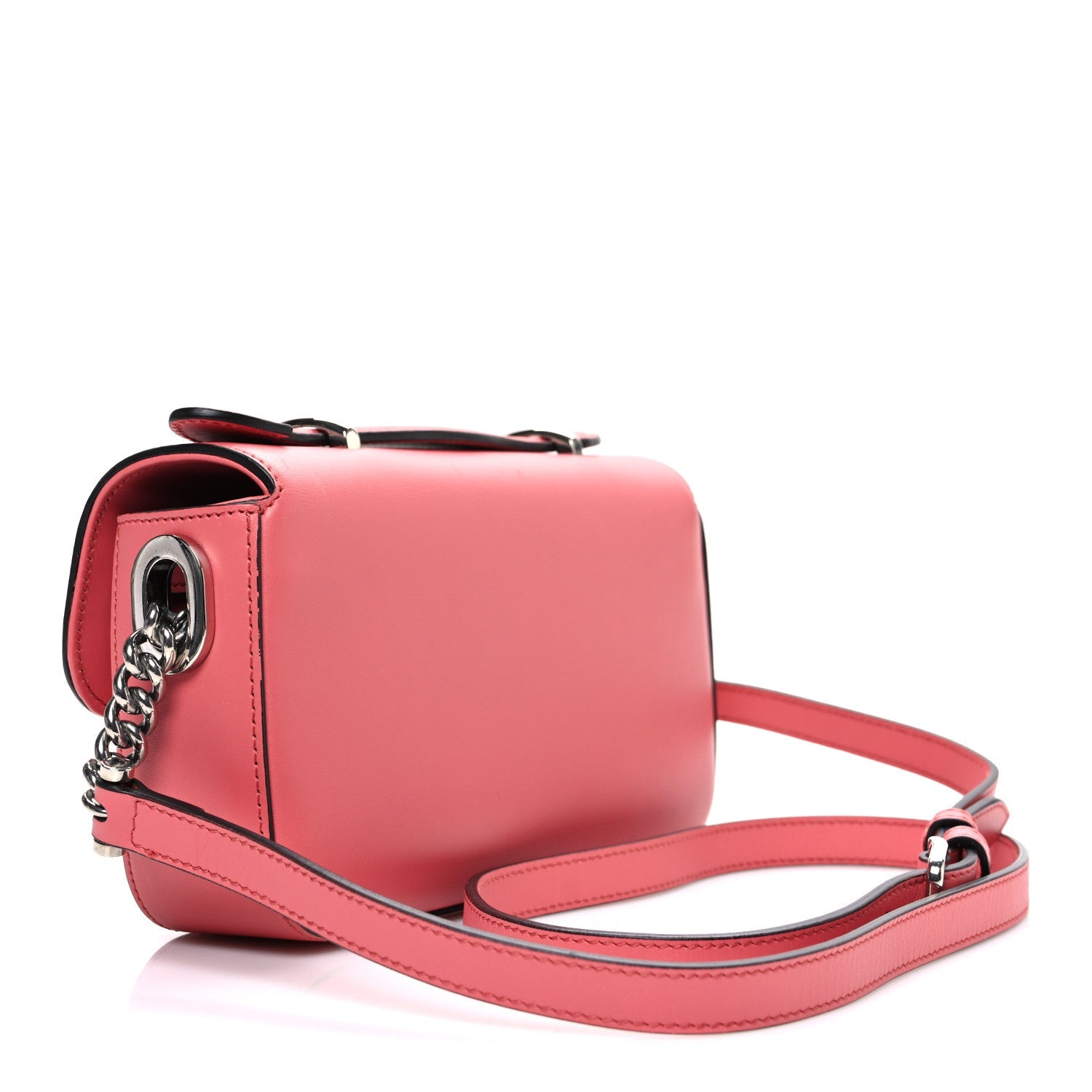Senna Calfskin Petite GG Top Handle Shoulder Bag Pink