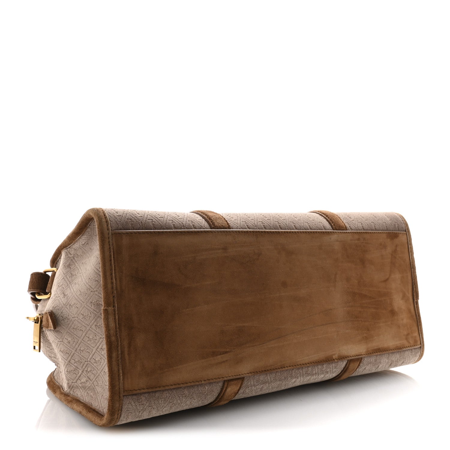 Velvet Suede Le Monogramme Duffle Red Cigar