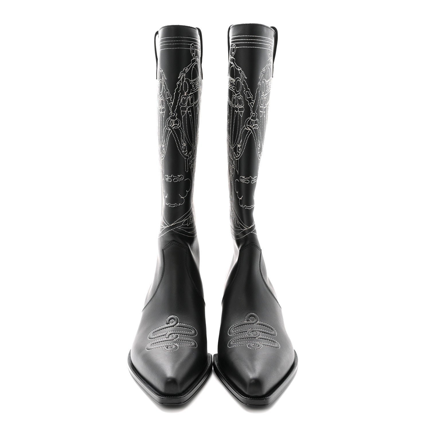 Calfskin Folk 35 Boots 39 Black