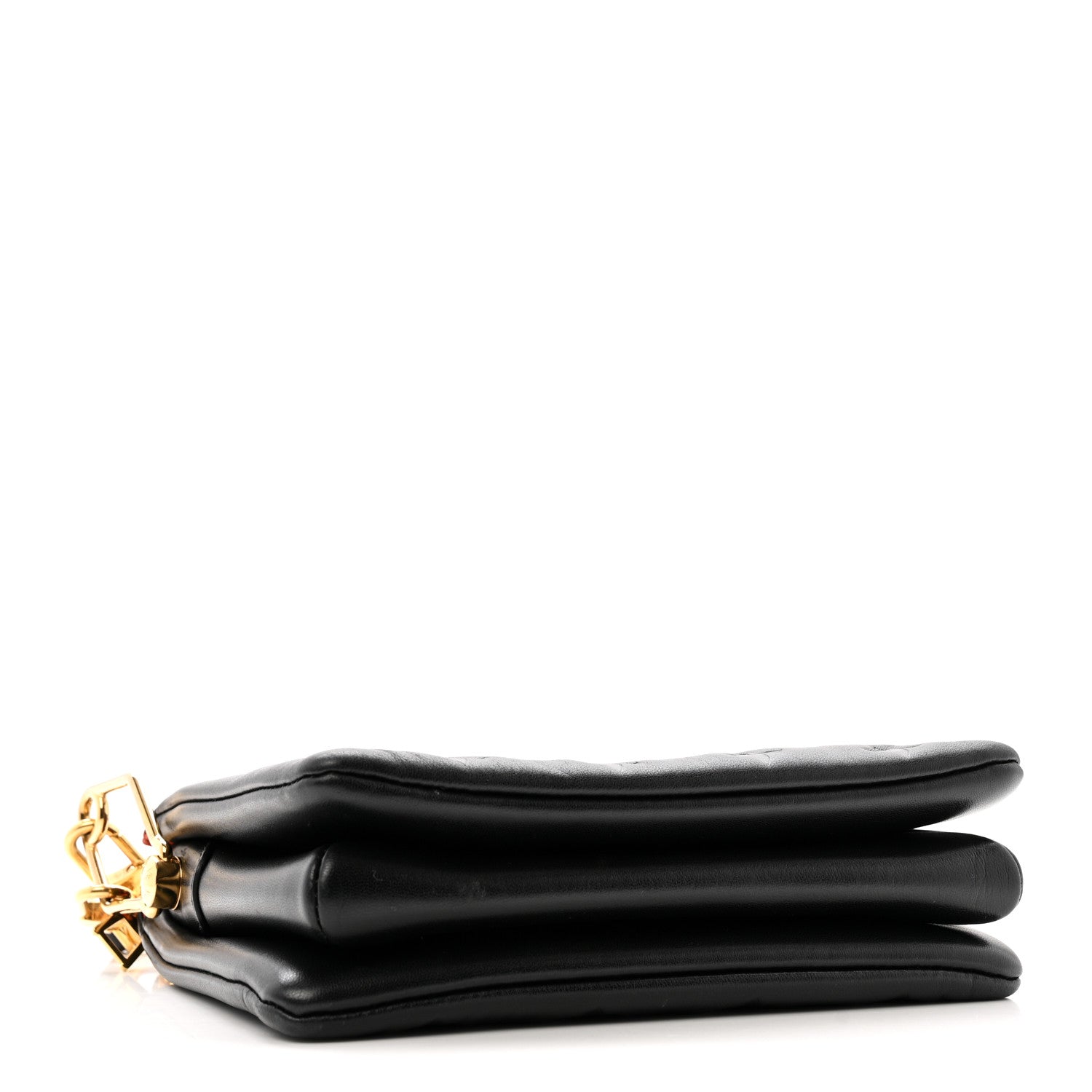 Lambskin Embossed Monogram Coussin BB Black