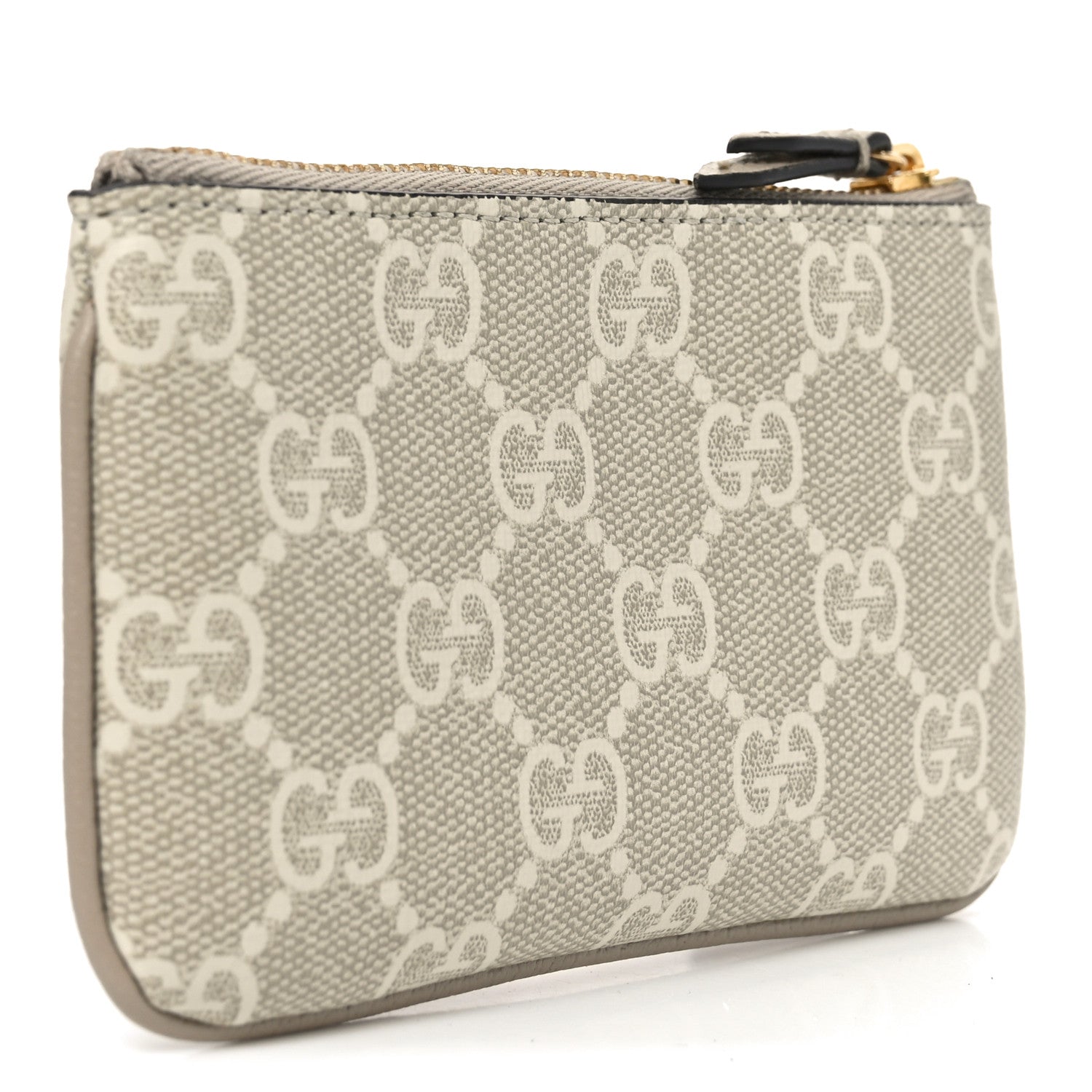 GG Supreme Monogram Selleria Key Case Mystic White Oatmeal