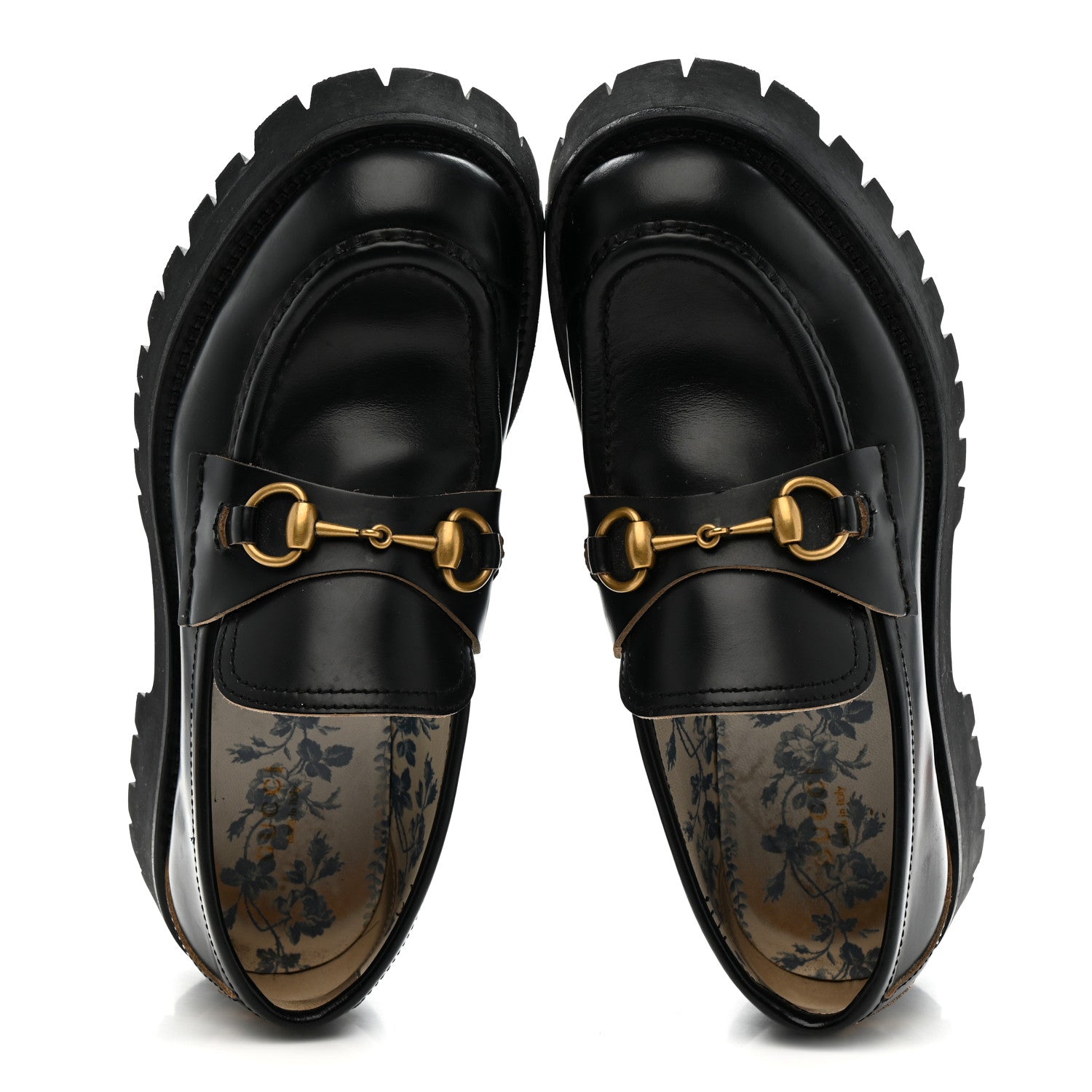 Cordovan Lux Womens Harald Horsebit 25mm Platform Loafers 39 Black