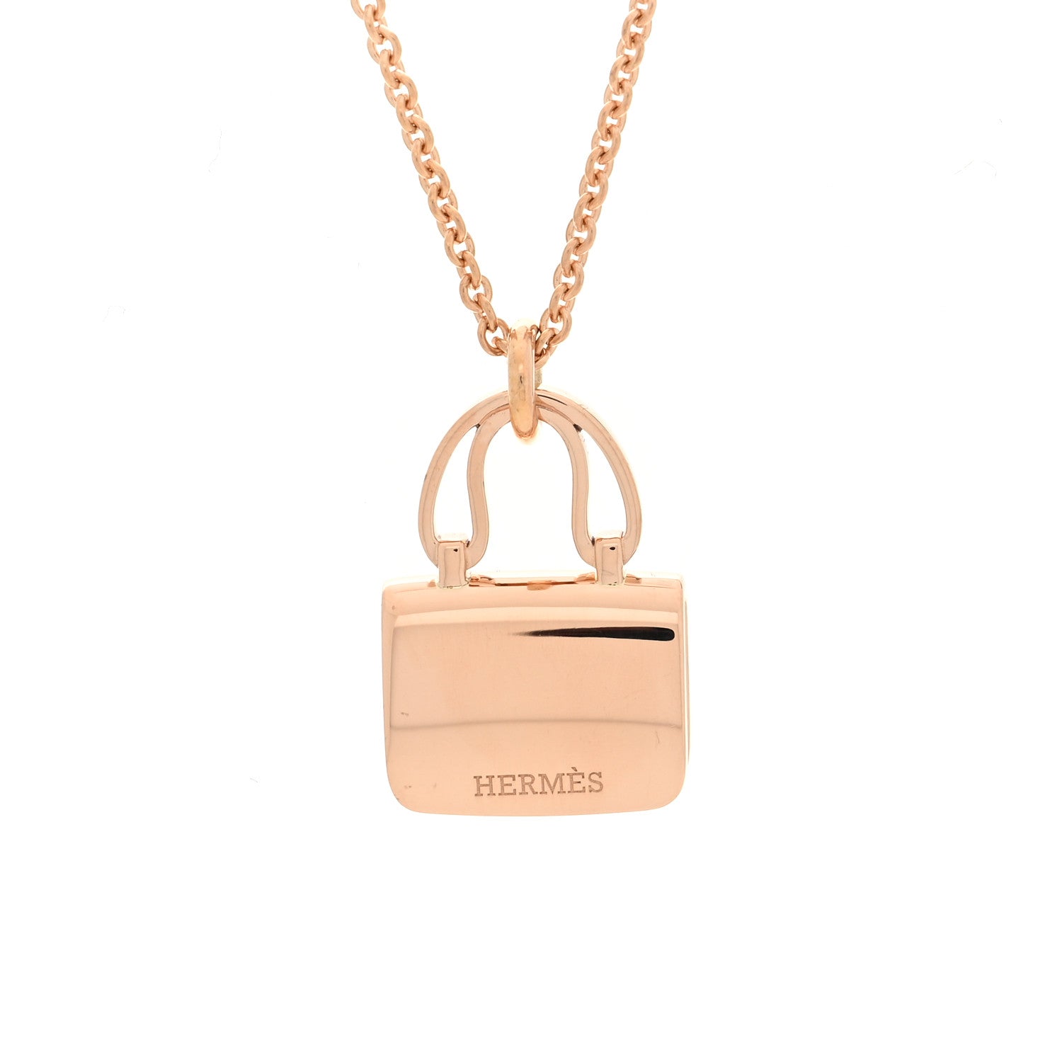 18K Rose Gold Diamond Constance Amulettes Pendant Necklace