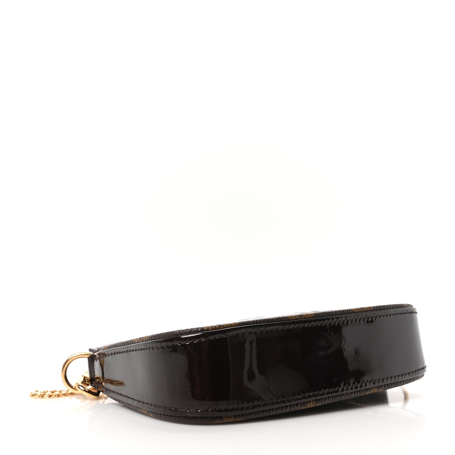Vernis Monogram Mini Pochette Accessories Amarante