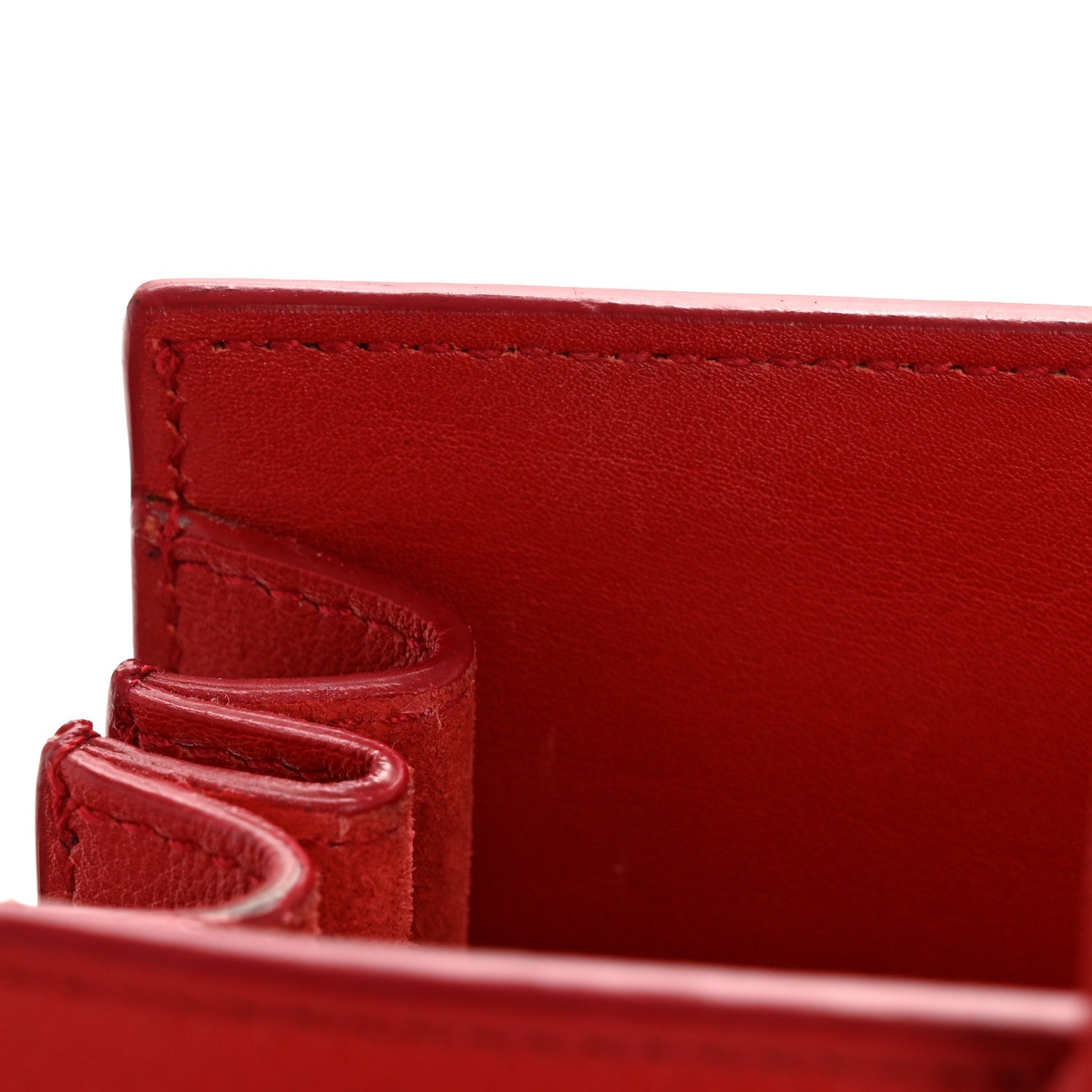 Calfskin Nano Sac De Jour Lipstick Red
