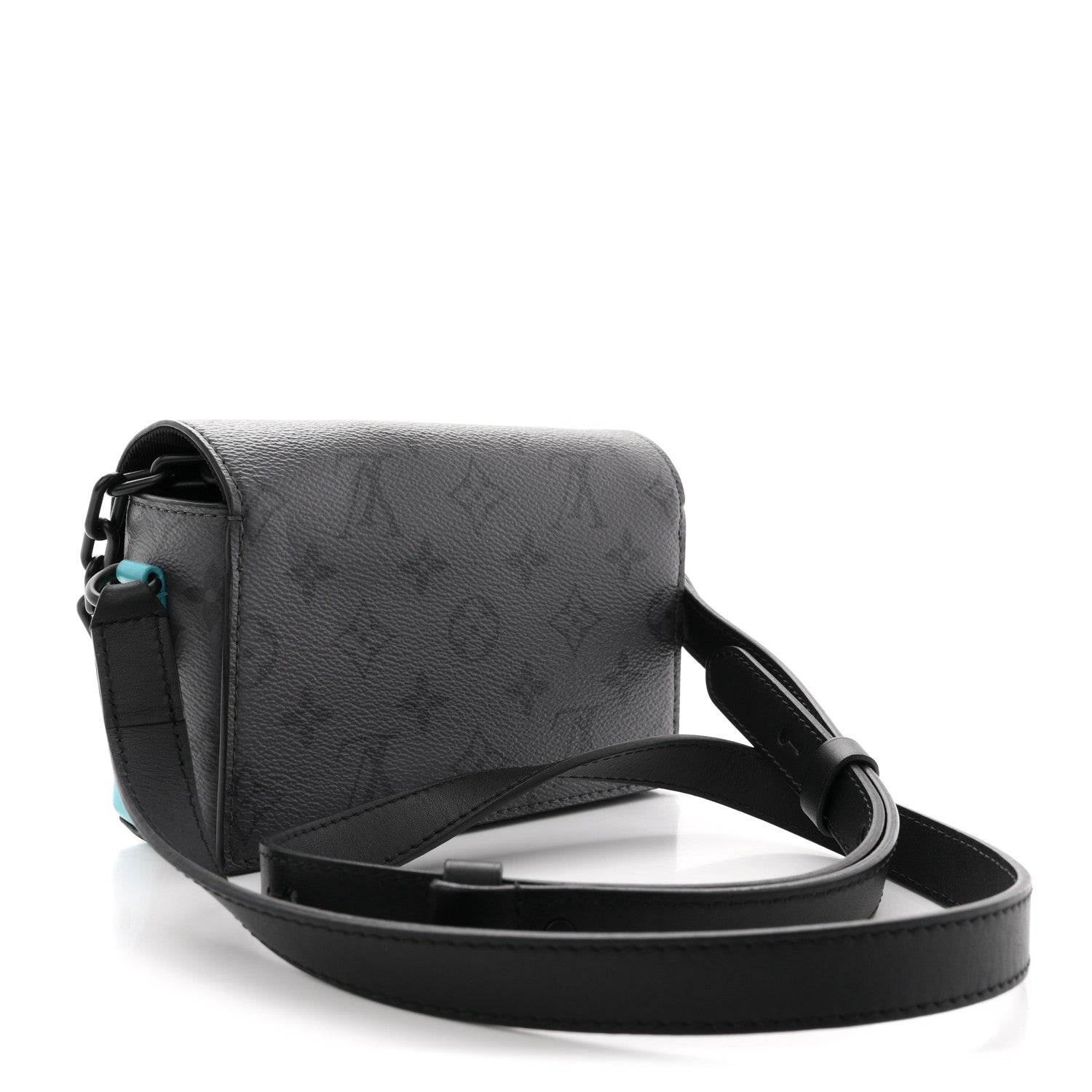 Reverse Monogram Eclipse Steamer Wearable Wallet Turquoise