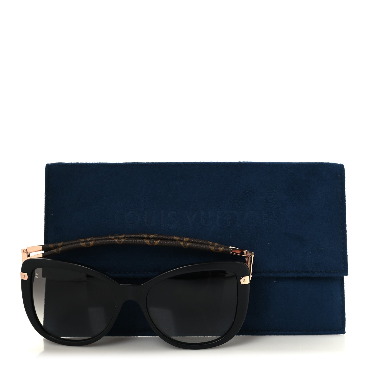 Monogram Acetate Charlotte Sunglasses Z0781E Black