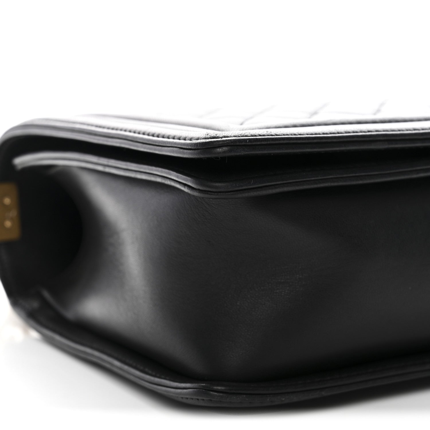 Calfskin Quilted New Medium Boy Flap Black