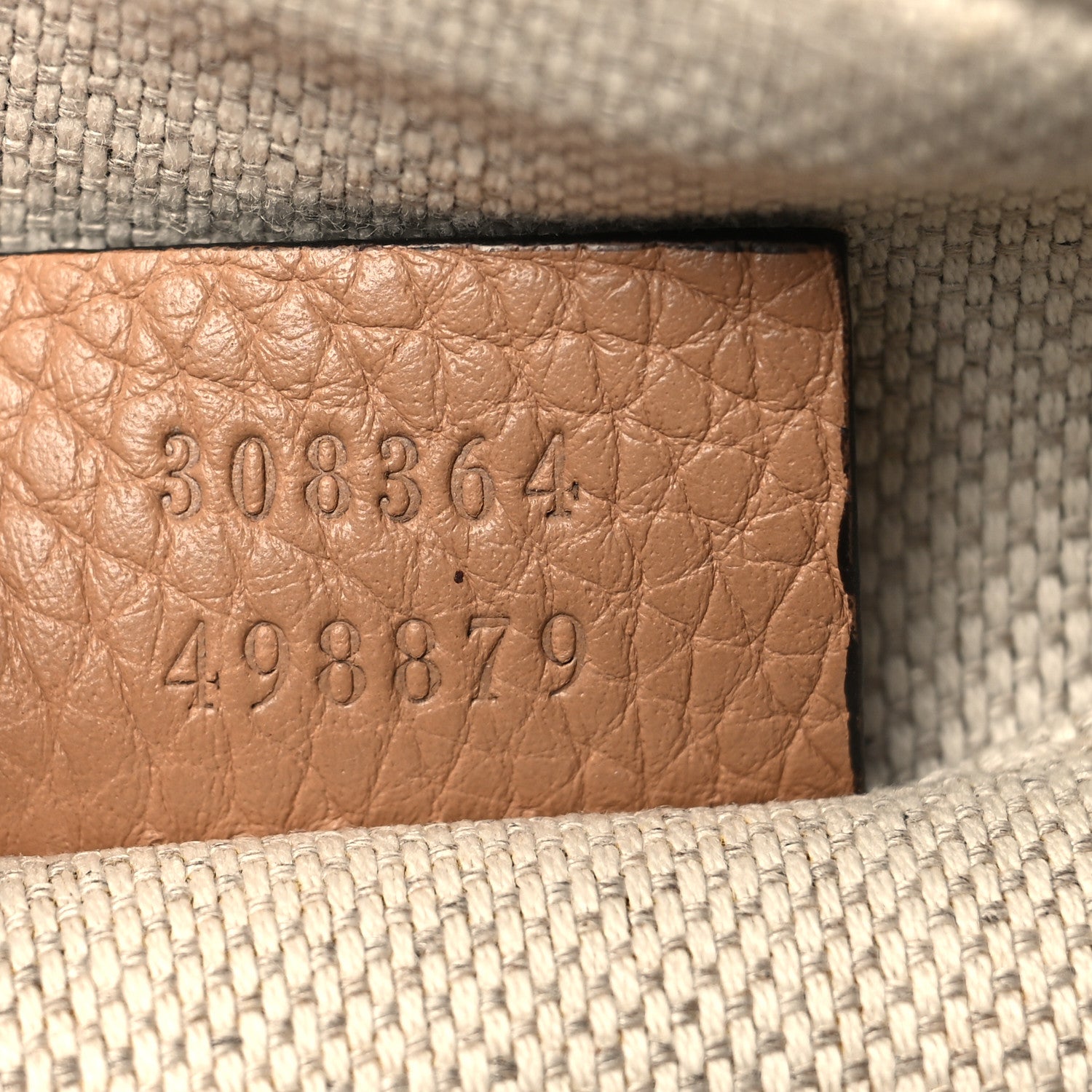 Pebbled Calfskin Small Soho Disco Bag Camelia