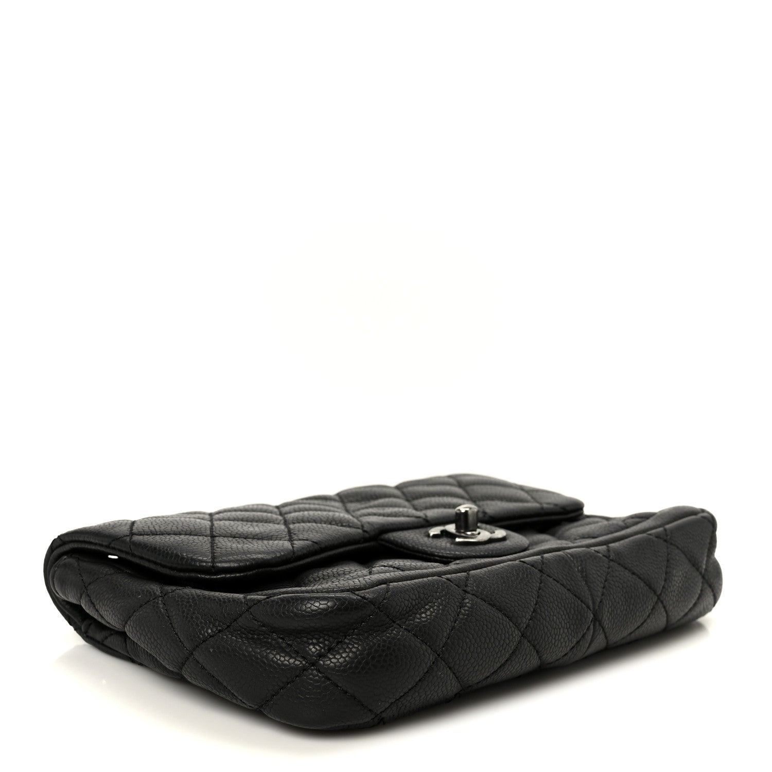 Caviar Quilted Medium Now and Forever Flap Black