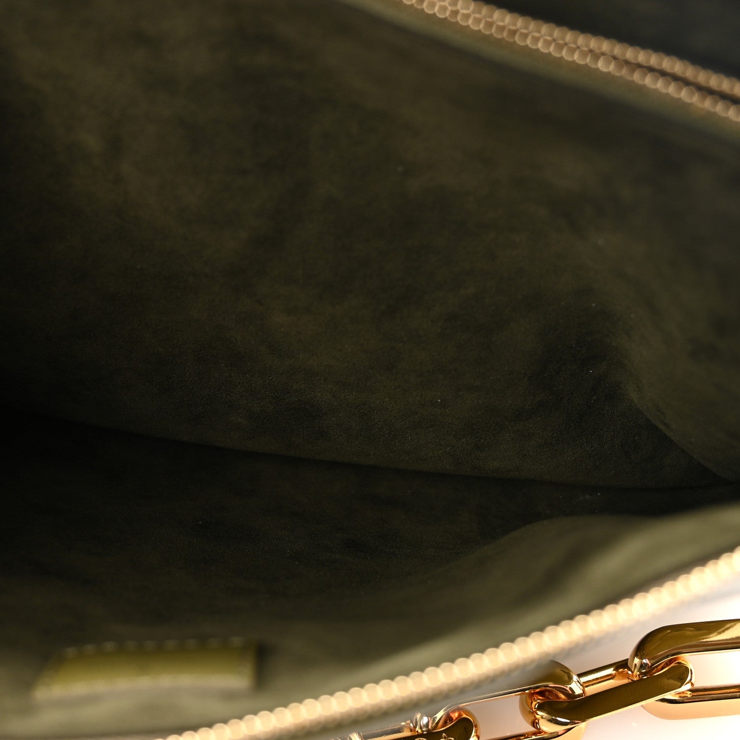 Lambskin Embossed Monogram Coussin MM Khaki