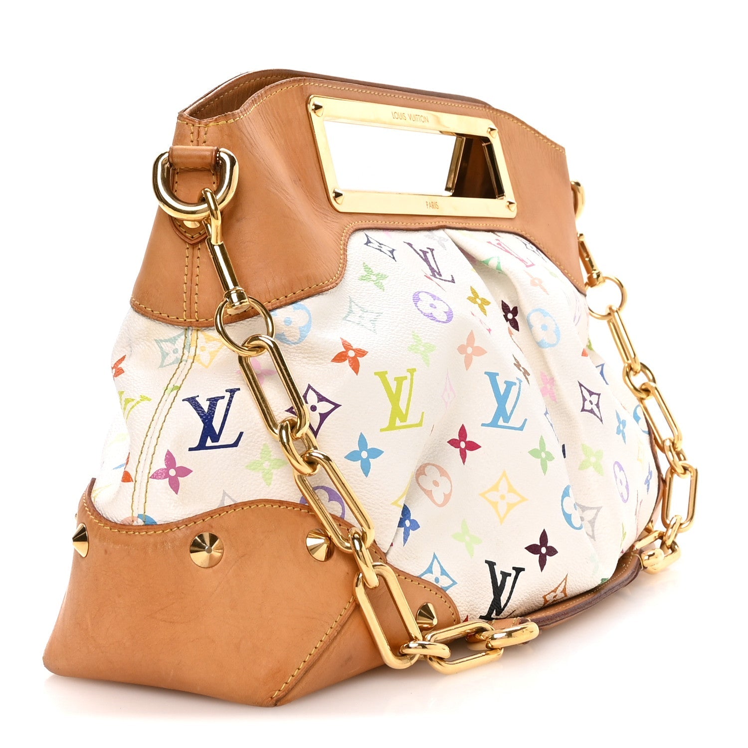 Monogram Multicolor Judy GM White