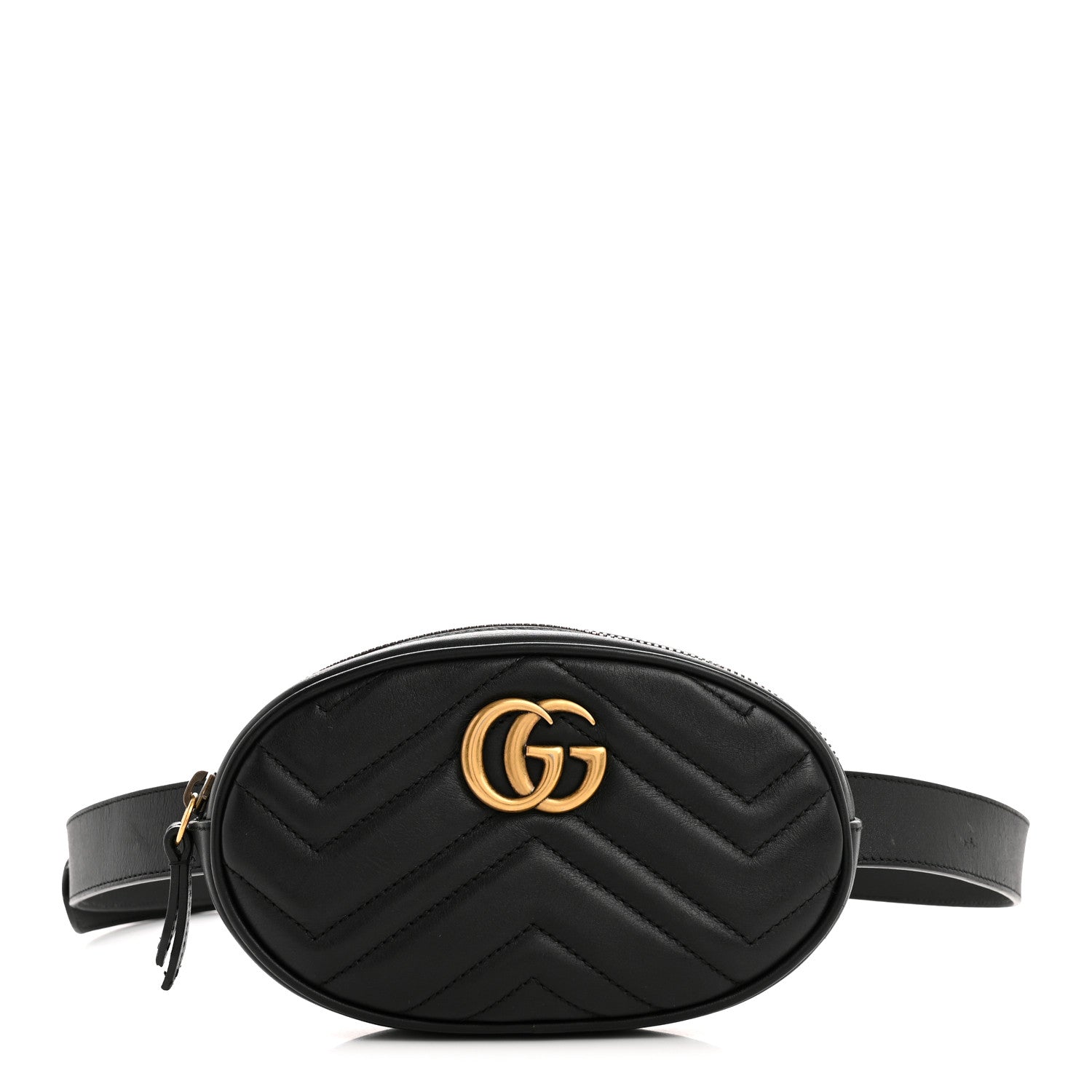 Calfskin Matelasse GG Marmont Belt Bag 105 42 Black