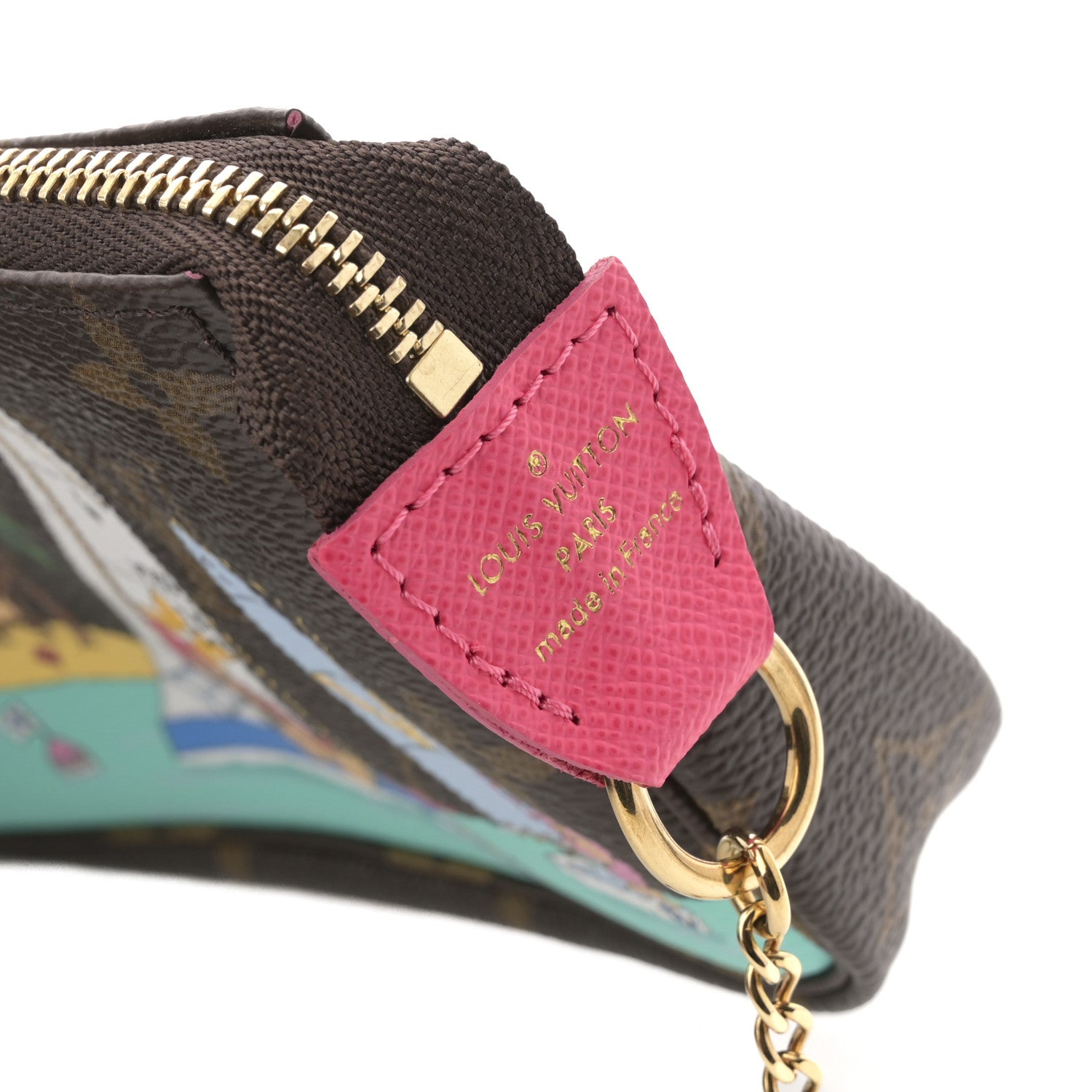 Monogram 2023 Christmas Animation Sailing Pochette Accessories Dragon Fruit Pink