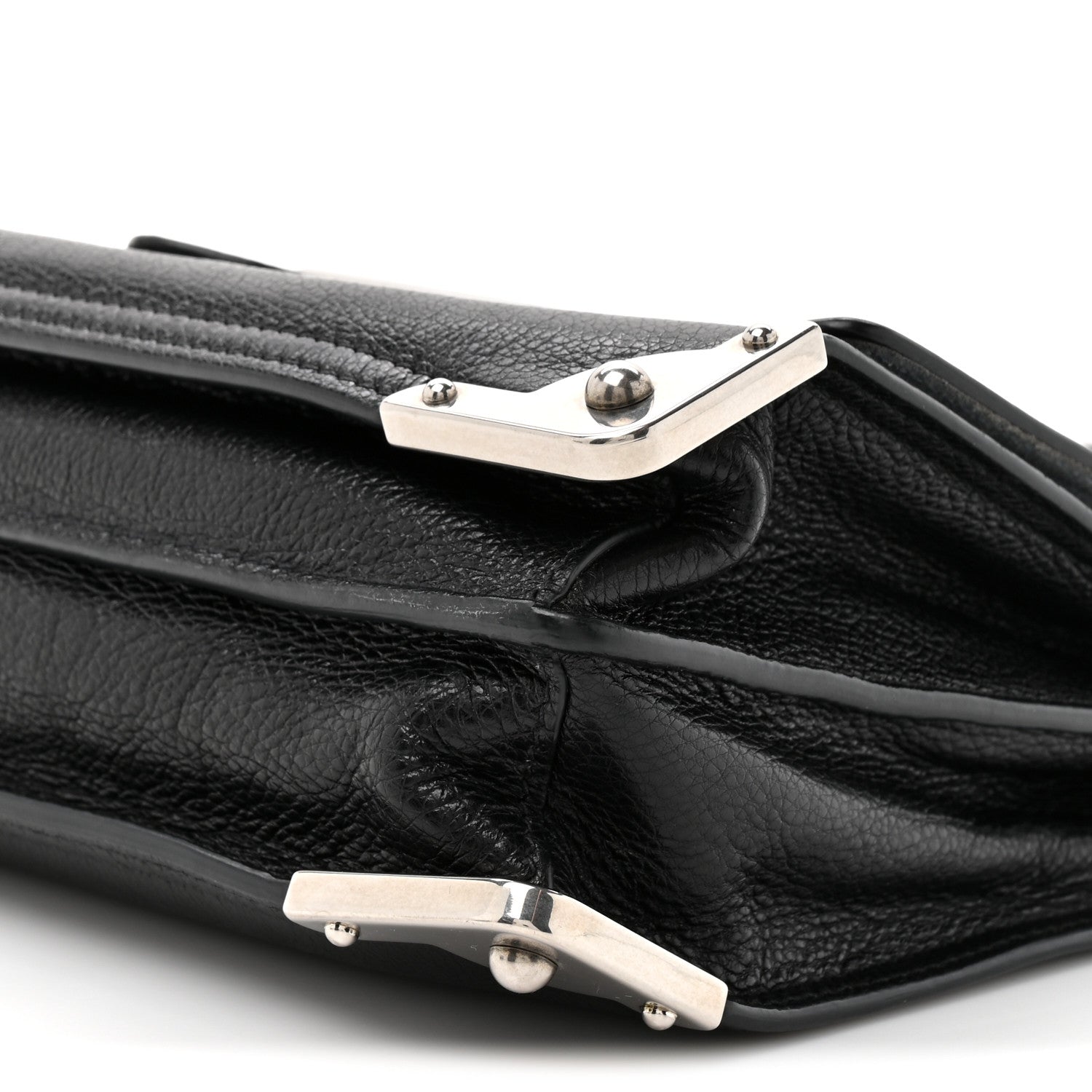 Glace Calf Soft Cahier Bag Black Astrale