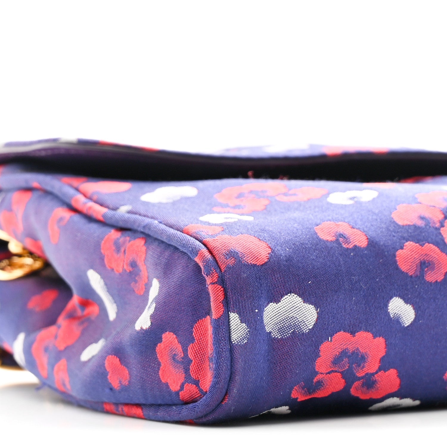 Tessuto Nylon Lurex Embroidered Flap Viola