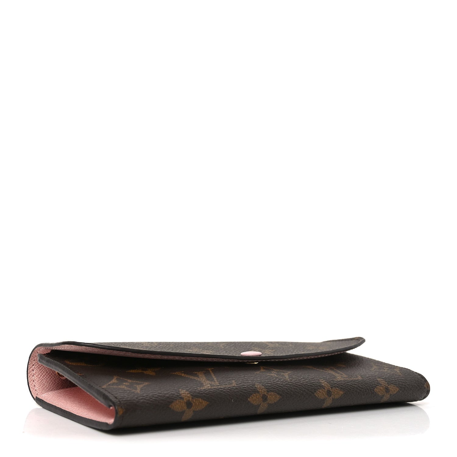 Monogram Emilie Wallet Rose Ballerine