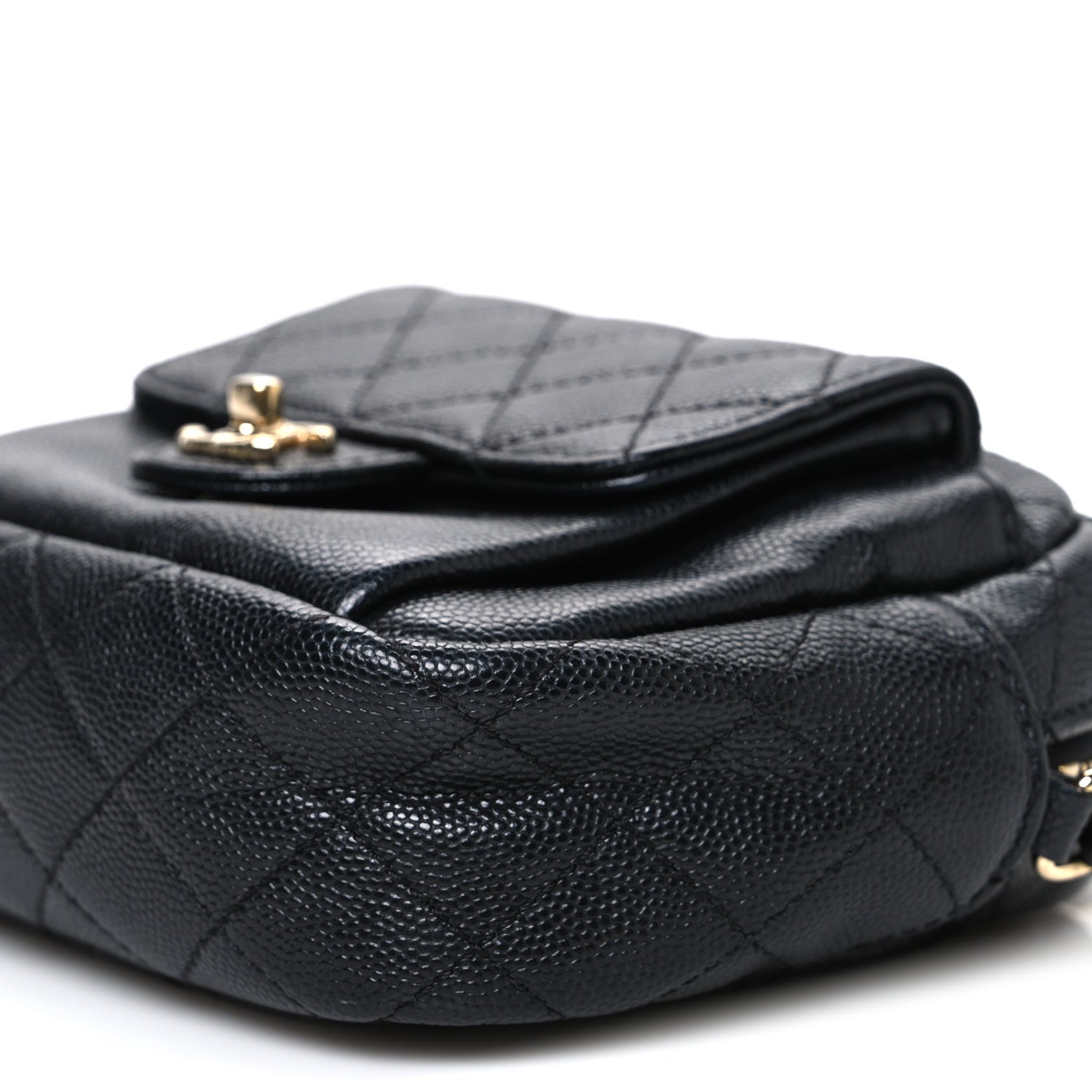 Caviar Quilted CC Day Camera Case Black