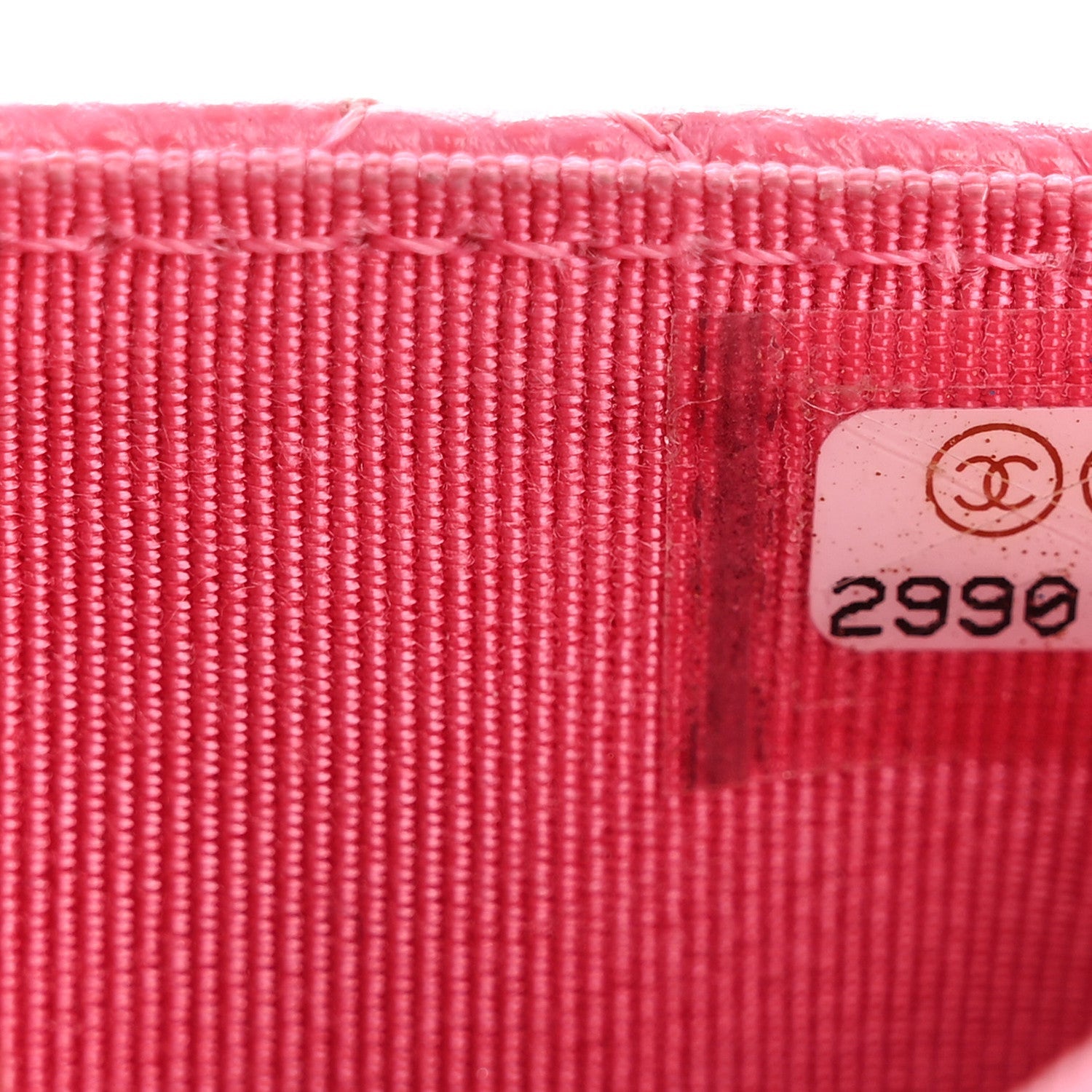 Caviar Quilted Flap Card Holder Wallet Pink