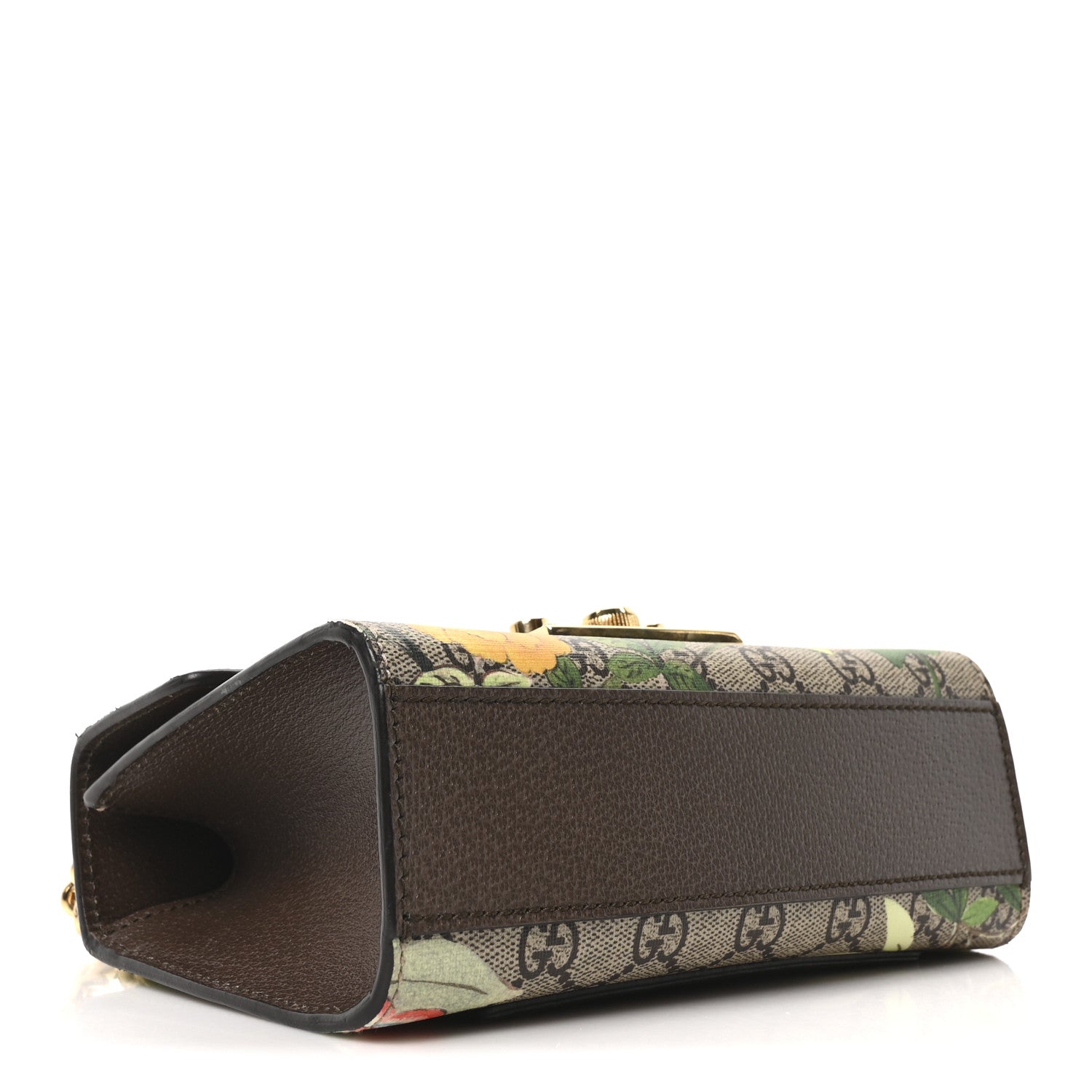 GG Supreme Monogram Tian Small Padlock Shoulder Bag Beige Multicolor New Acero