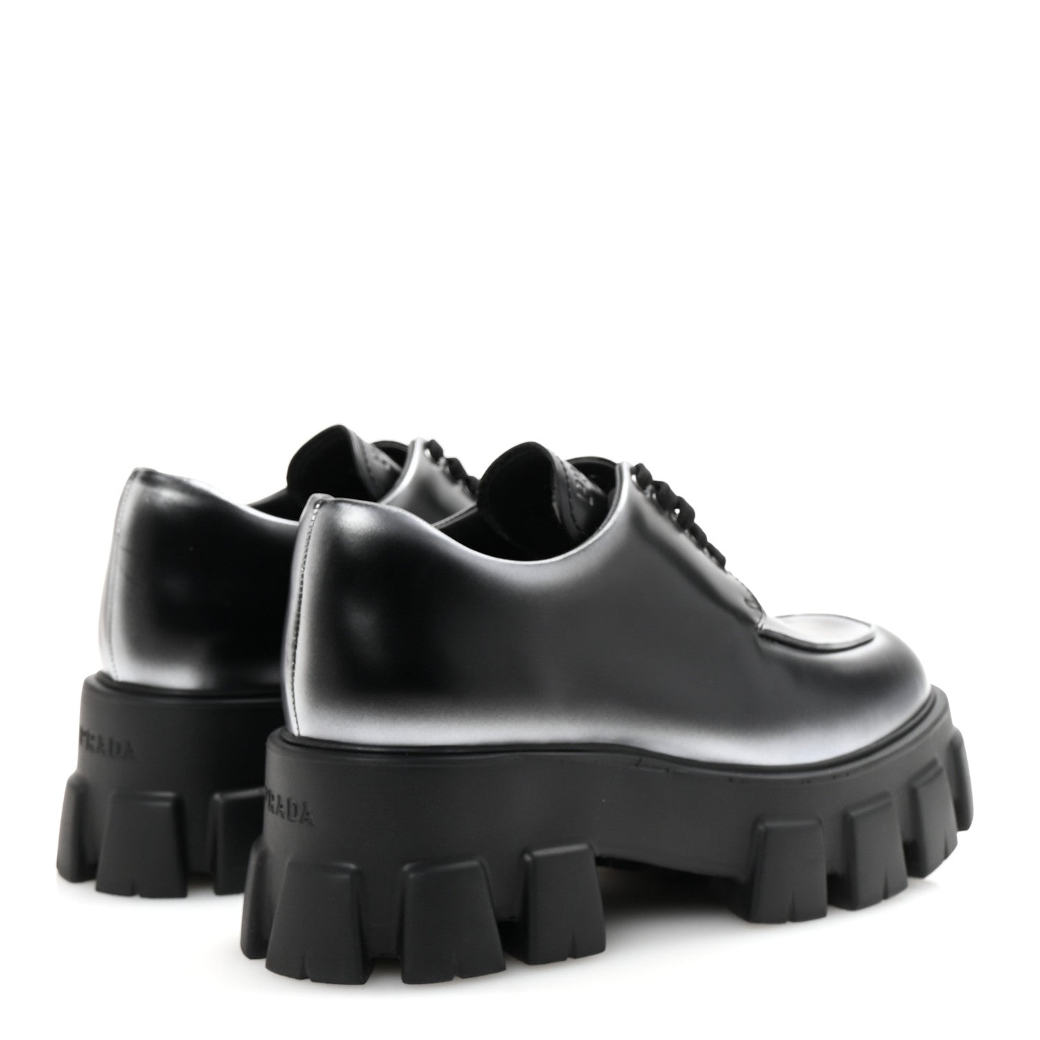Spazzolato Rois Sfumato Monolith 55mm Derby Loafers 38.5 Black Argento